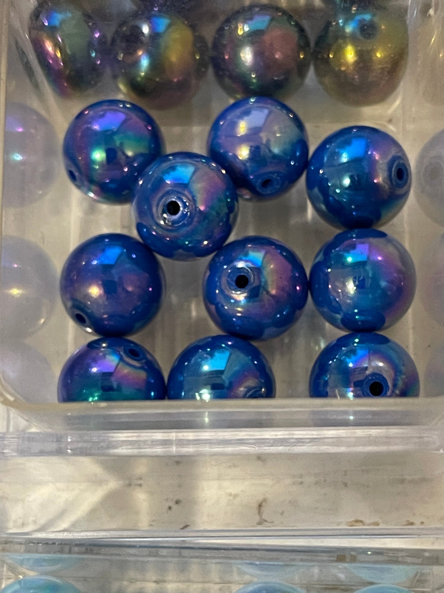 16mm ACRYLIC Bead SOLID COLORS w ABS Shine (24 Options)