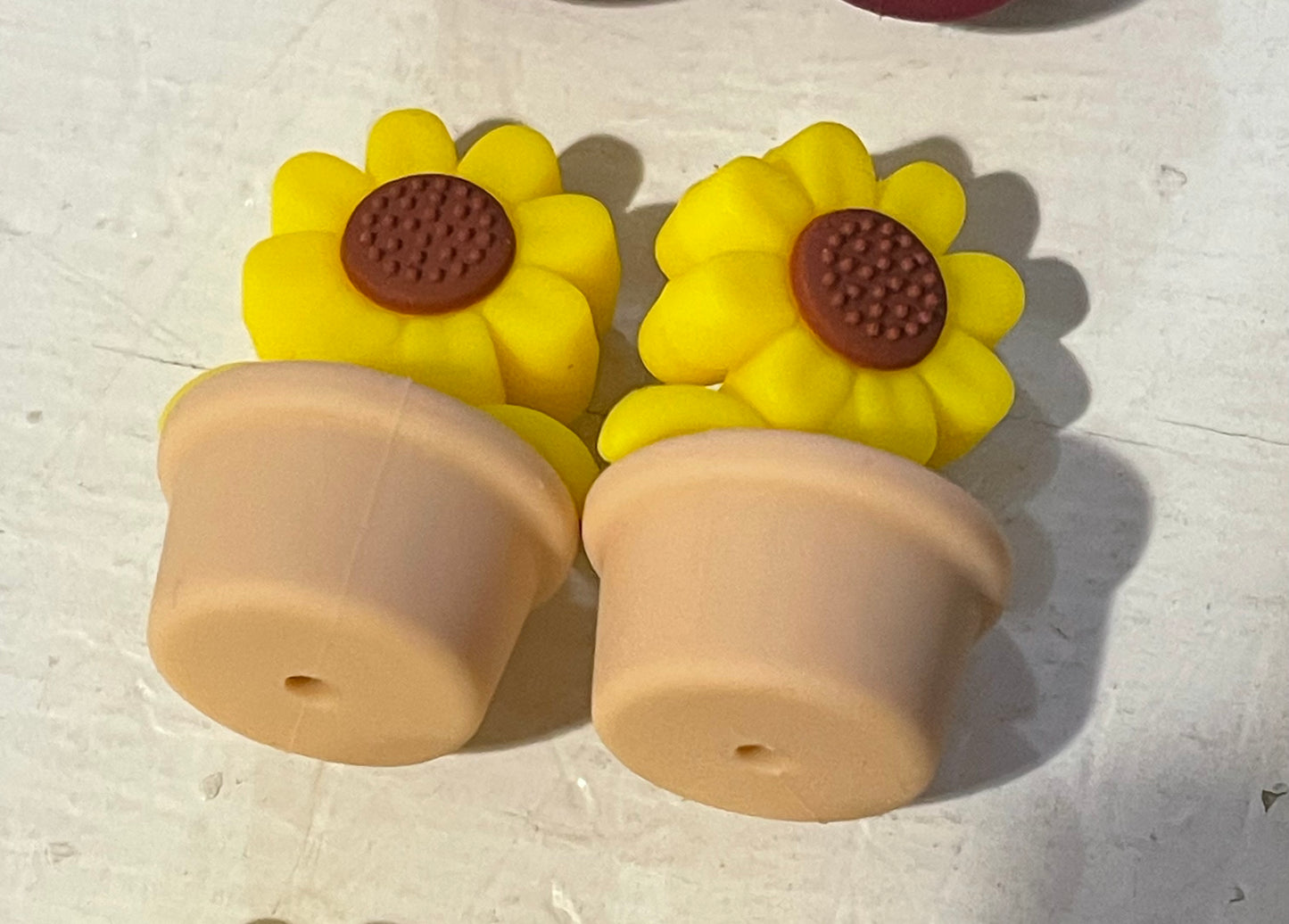 SILICONE FOCAL - Flowers in a Pot (10 options)