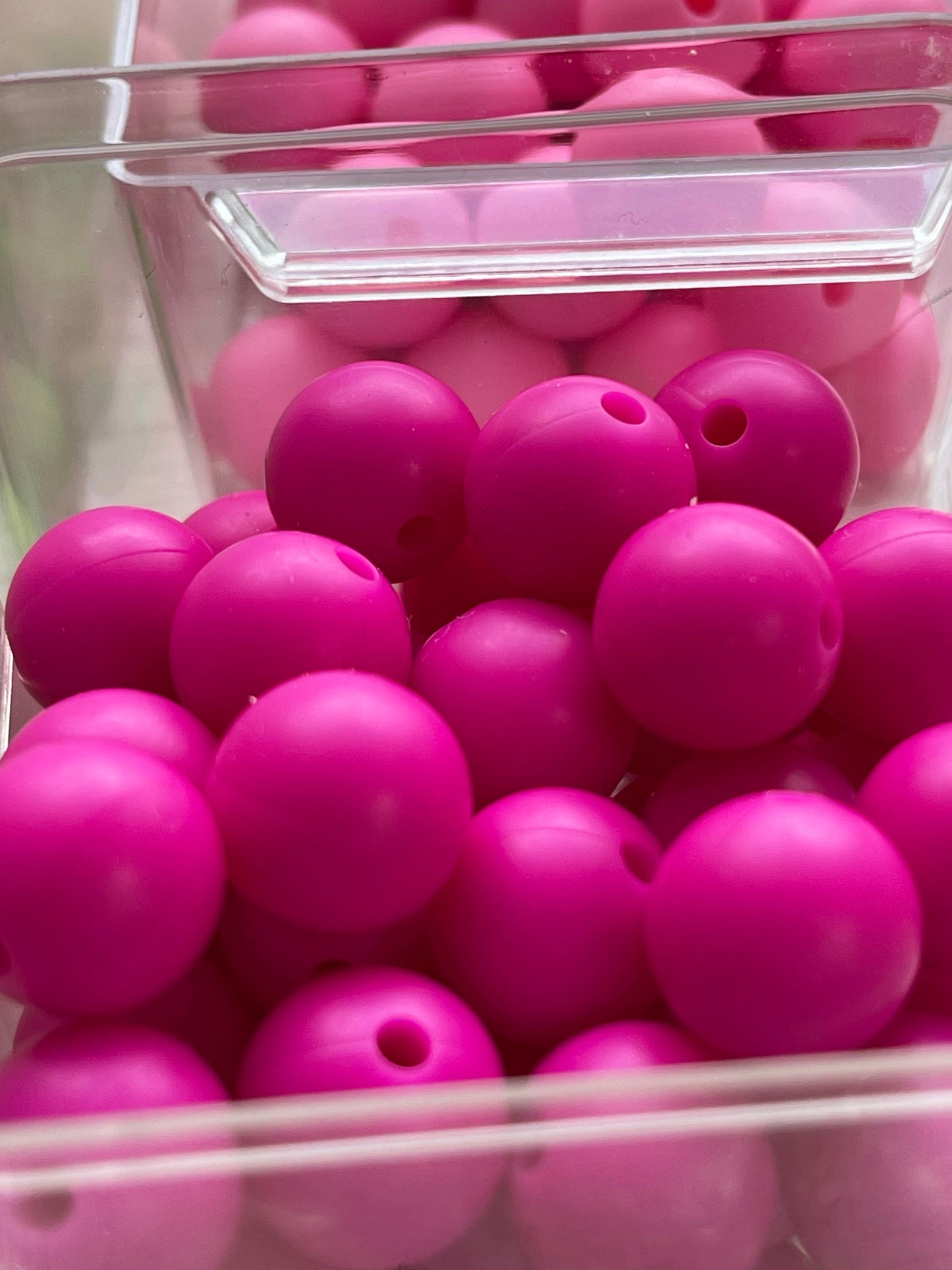 12mm SILICONE BEADS- Pinks, Red, & Orange