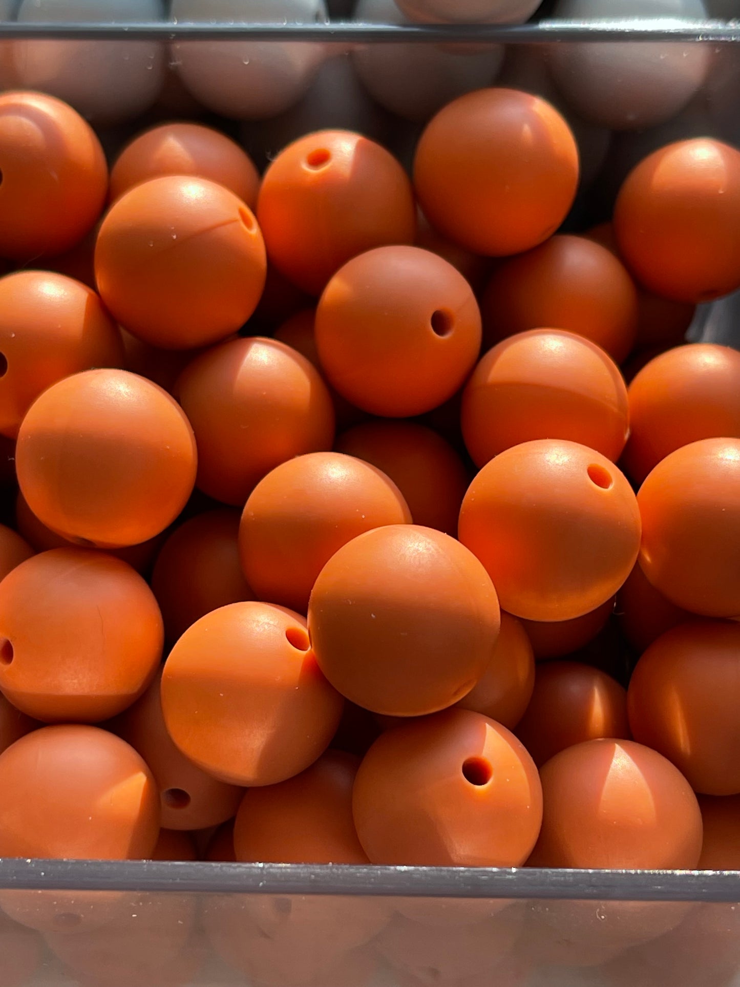 15mm SILICONE BEADS-SOLID COLORS (EARTH TONES)