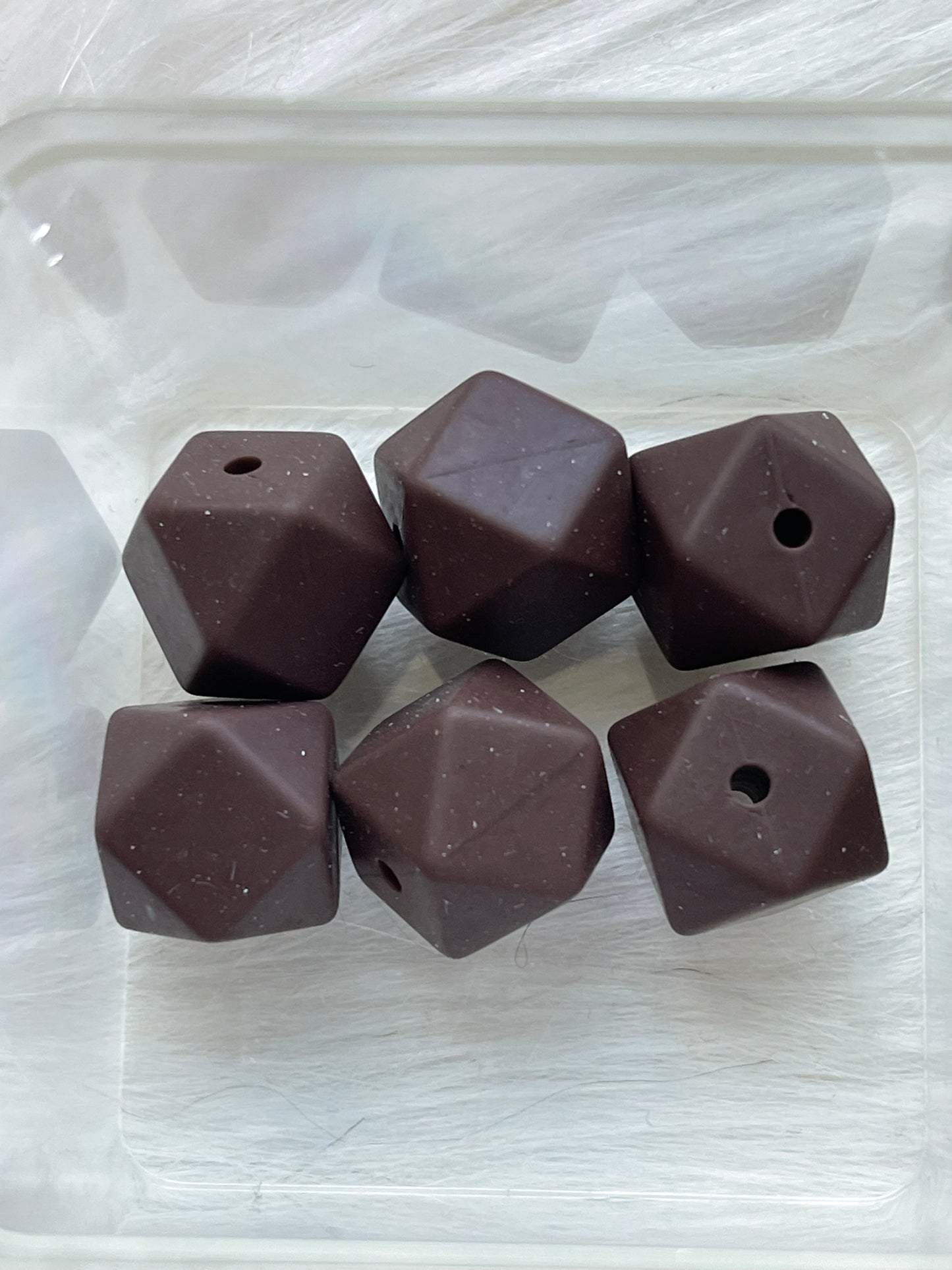 14.3mm SILICONE HEX BEADS (62 Options & Discount Scoop)