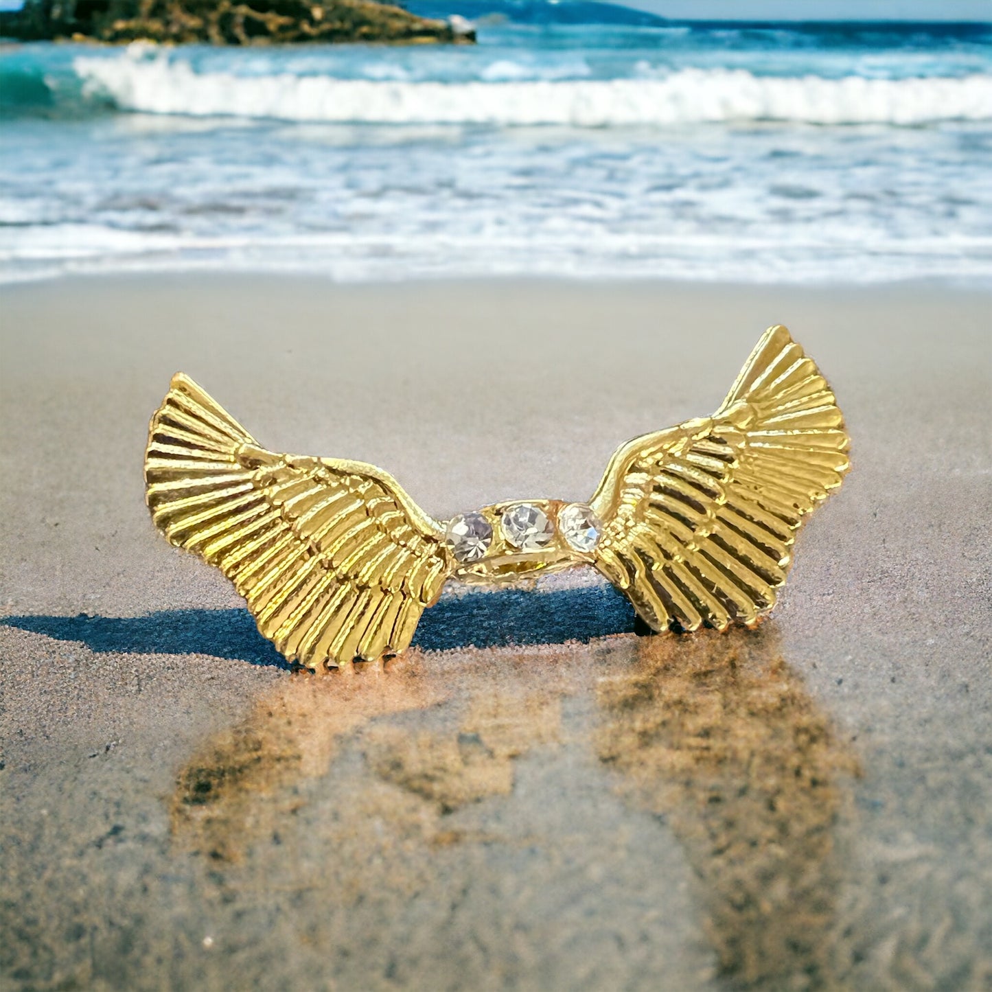 Spacers-Silver Metal Wings (color variety)