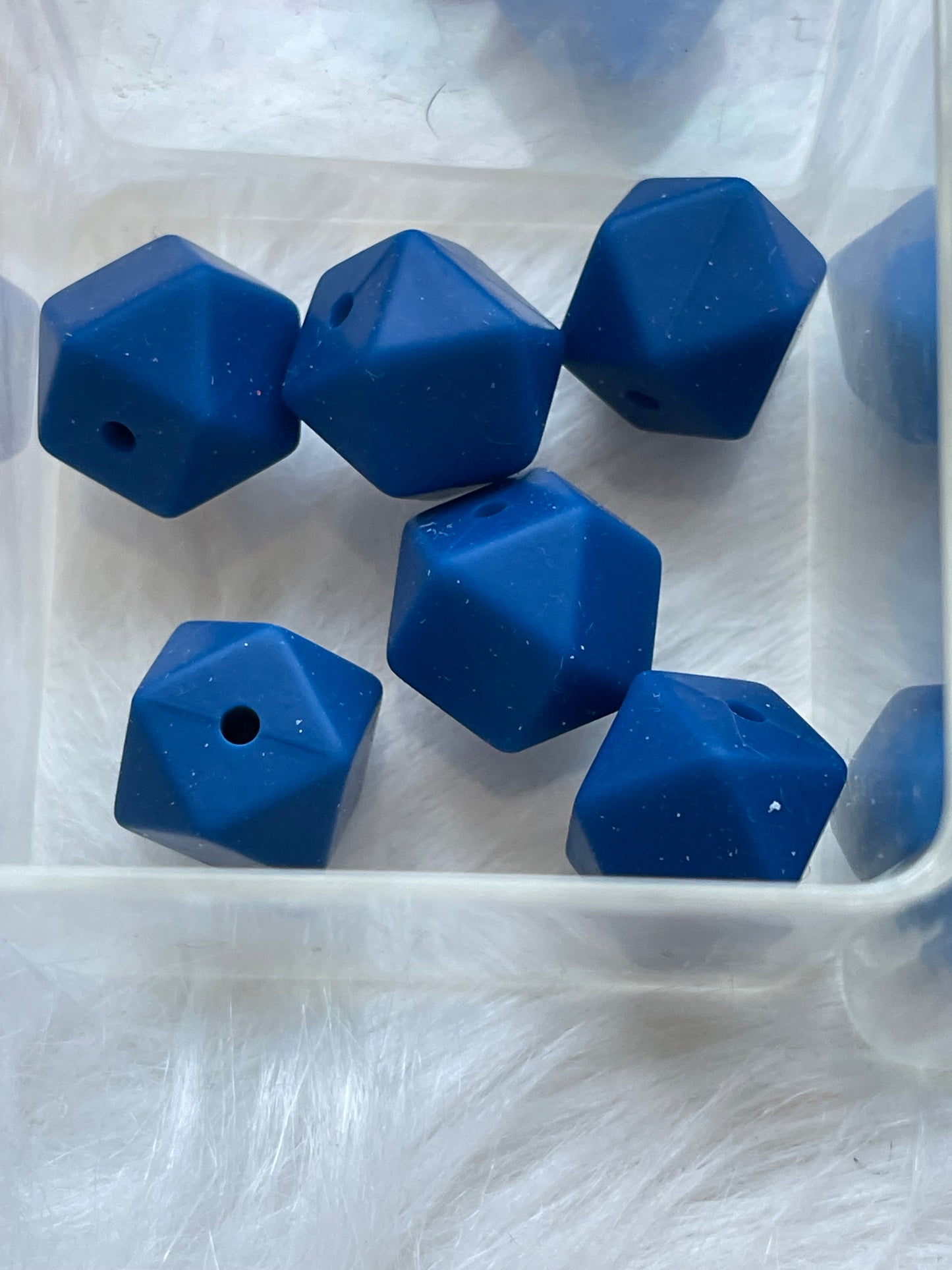 14.3mm SILICONE HEX BEADS (62 Options & Discount Scoop)