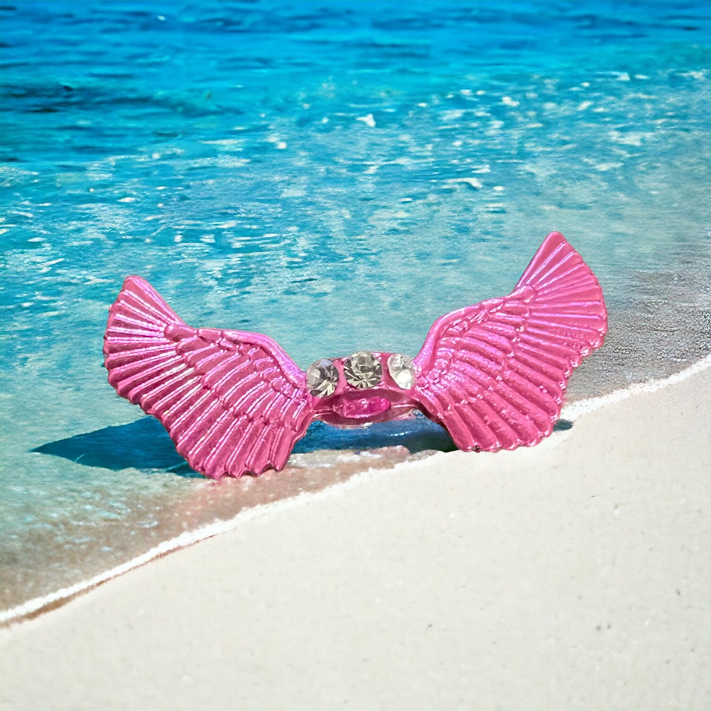 Spacers-Silver Metal Wings (color variety)