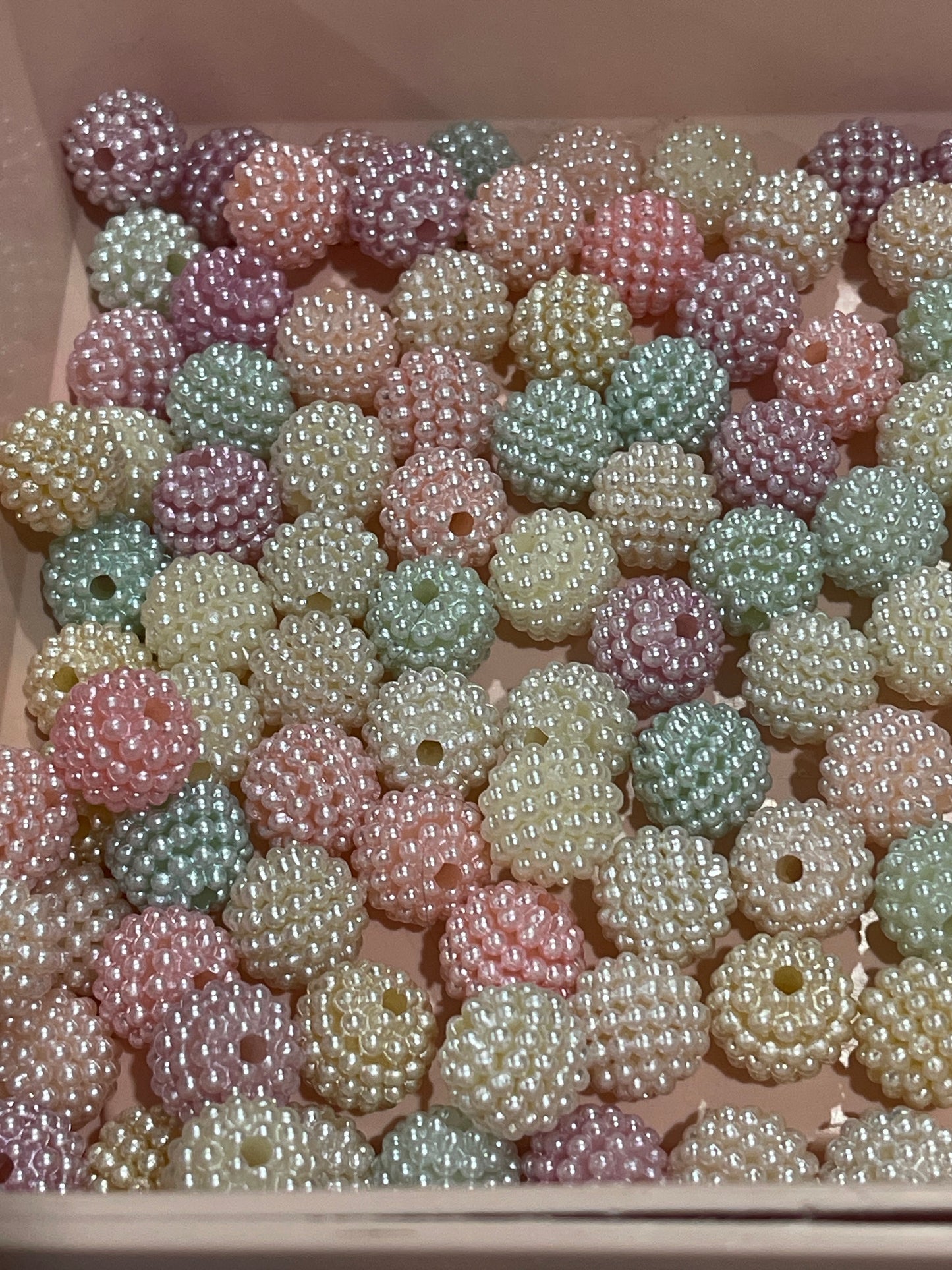 15mm ACRYLIC BEAD- Waxberry beads (2 Options)