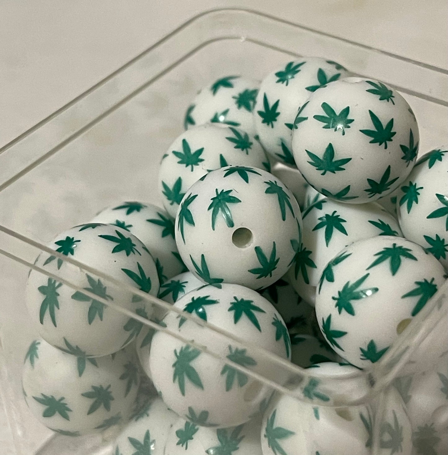 15mm SILICONE BEAD - PRINTED (21 Options)