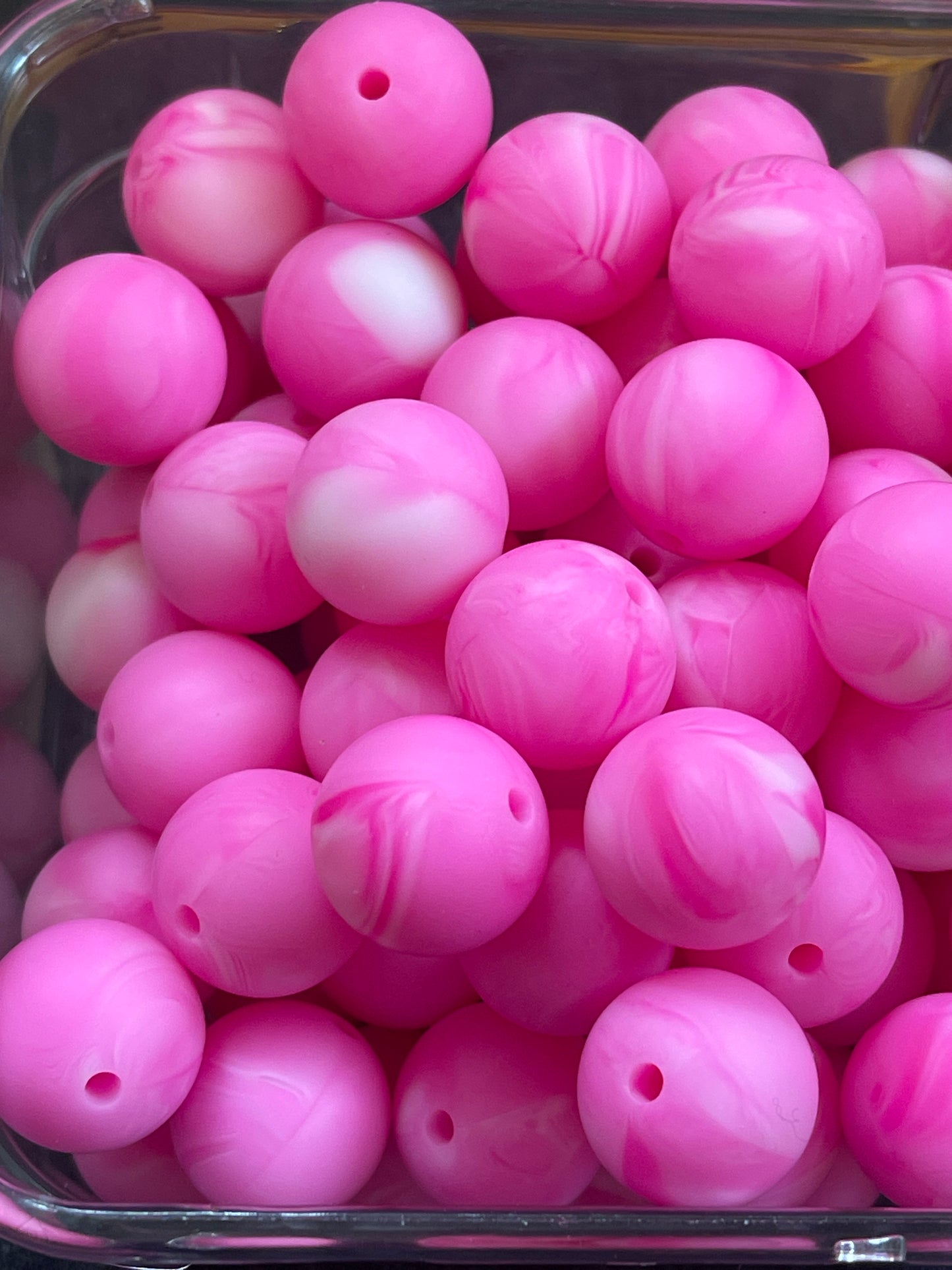 15mm SILICONE BEADS- SWIRLy Marble (10 Options)