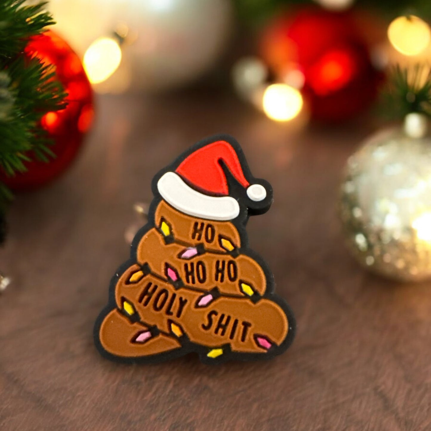 HOLIDAY FOCAL- Ho ho ho Holy Sh*t (Santa Hat)