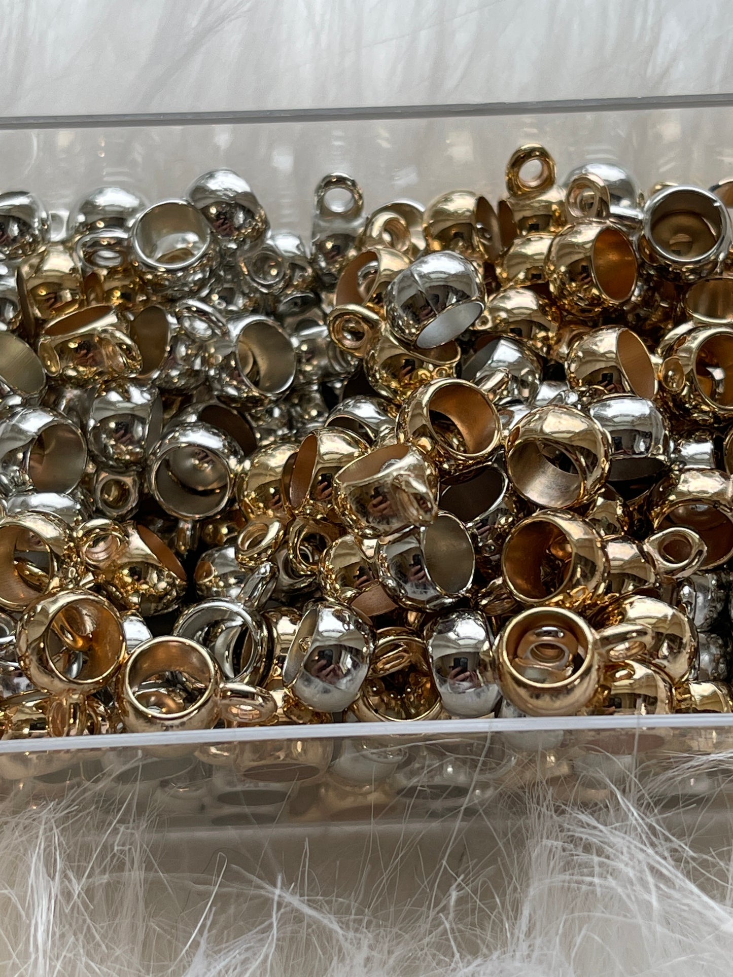 8mm SPACERS- Bail Beads CHARM spacers (4 STYLES TO CHOOSE FROM)