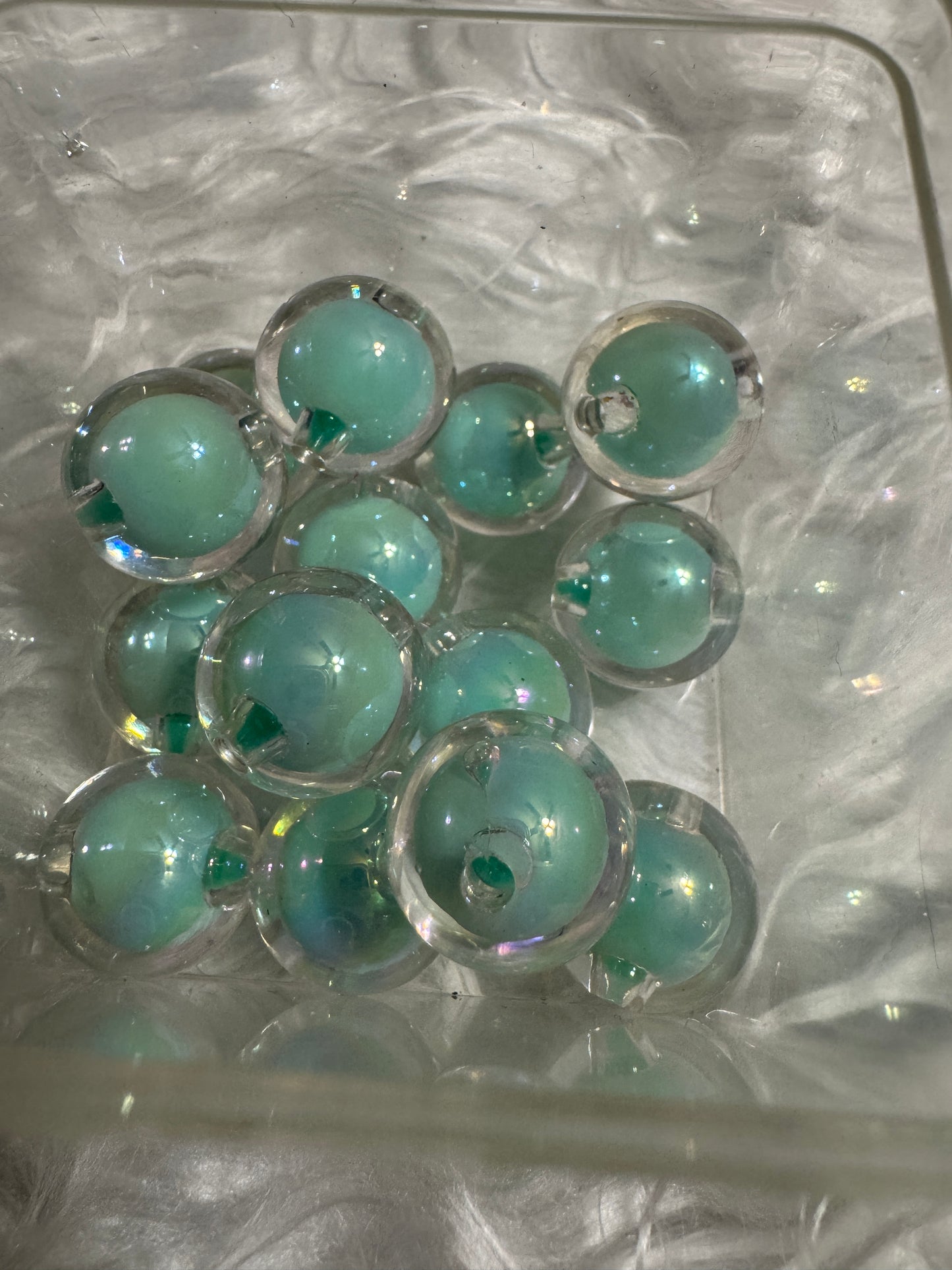 16mm ACRYLIC BEAD- Solid Colors (Double Layer) (10 Options)