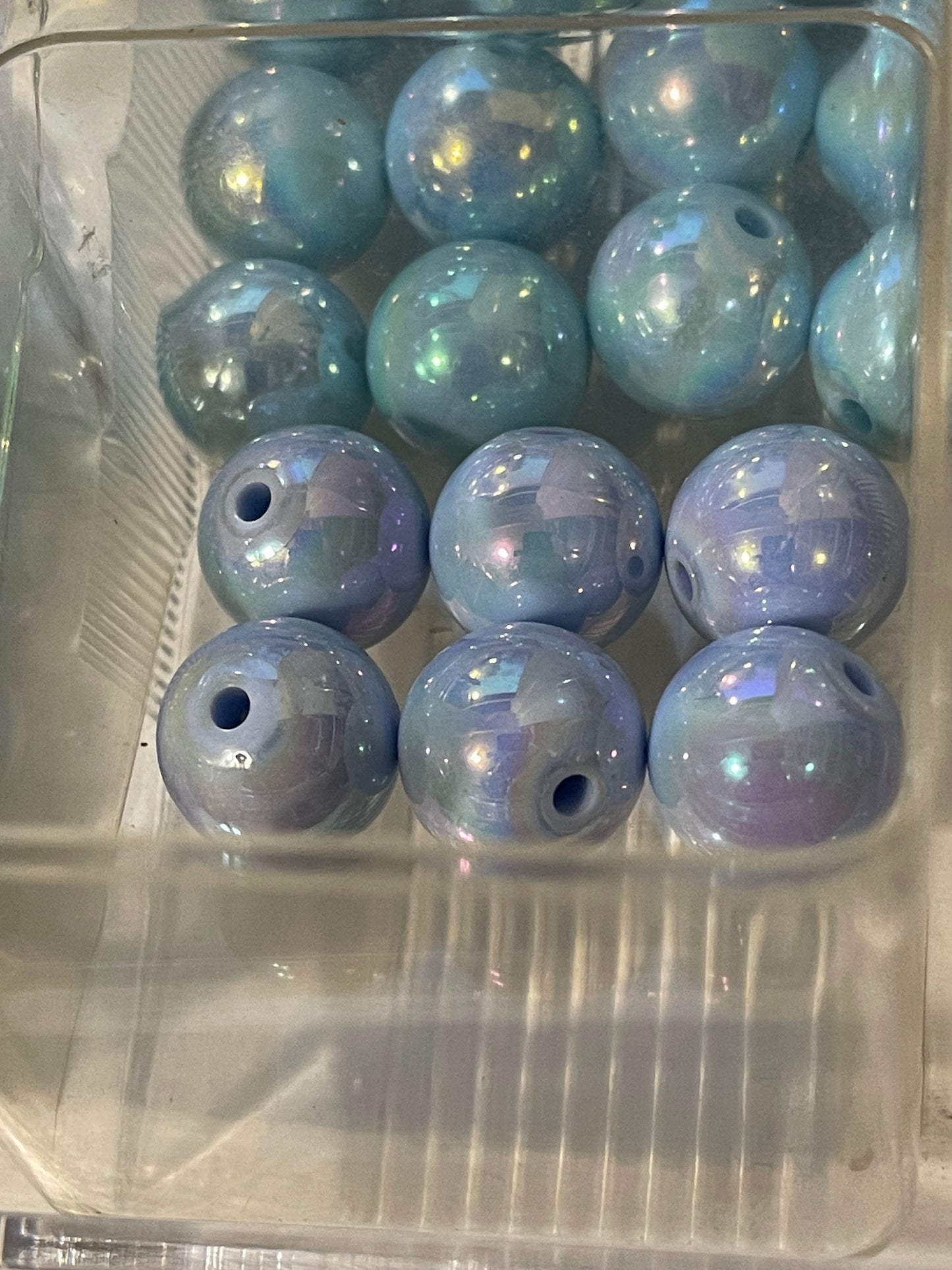 16mm ACRYLIC Bead SOLID COLORS w ABS Shine (24 Options)