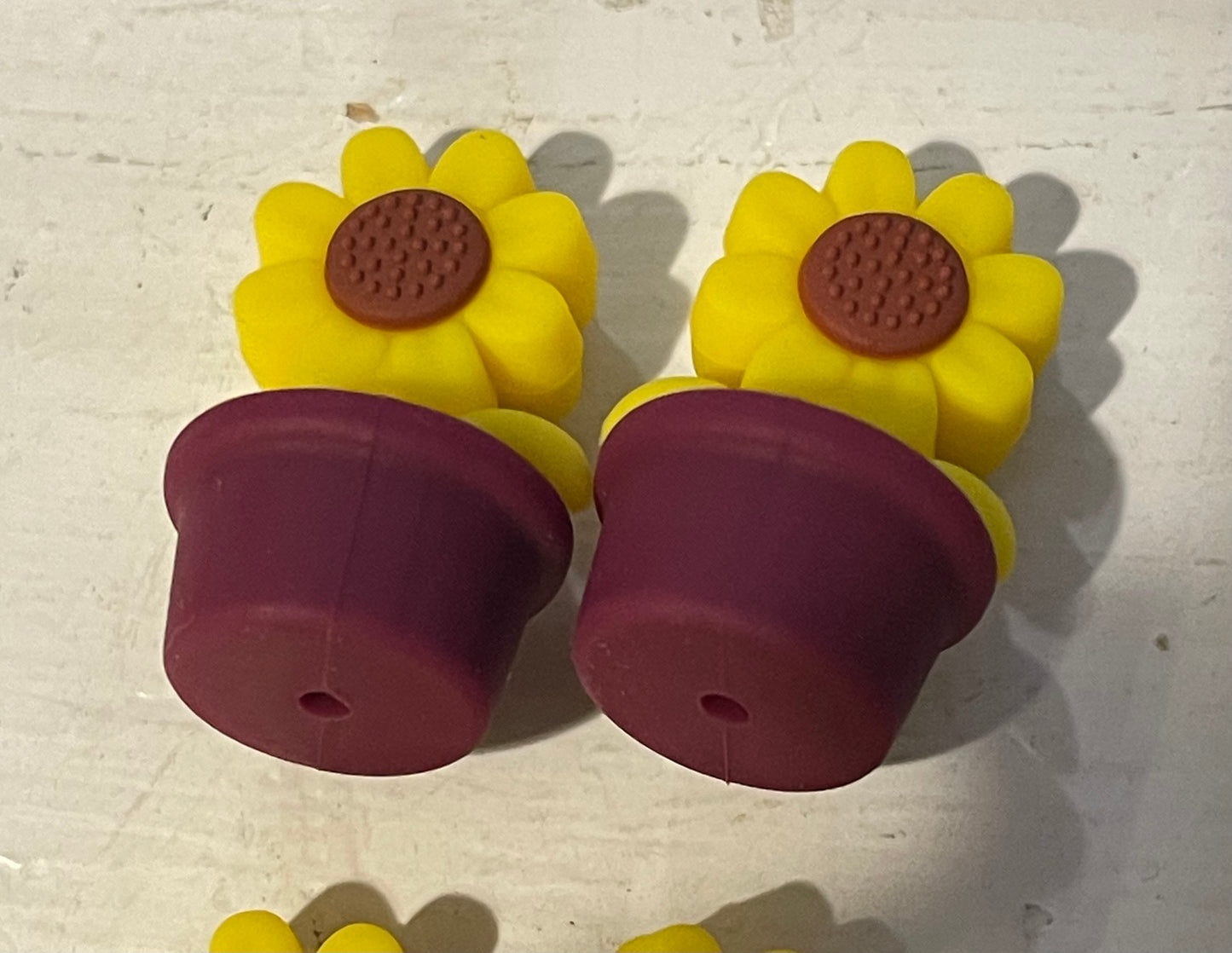 SILICONE FOCAL - Flowers in a Pot (10 options)