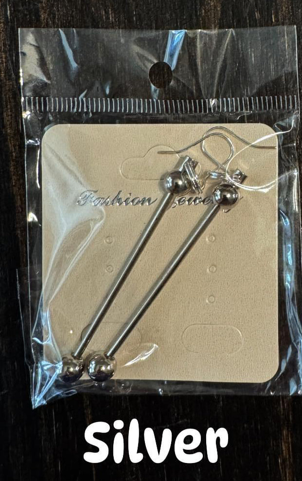 Earring BLANK- pair of silver