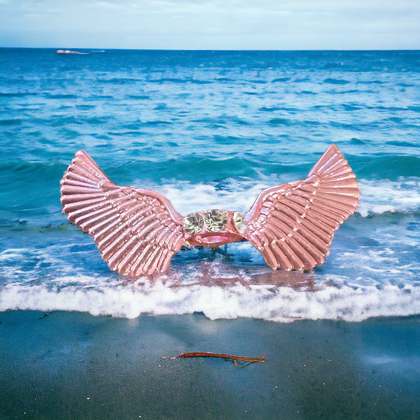 Spacers-Silver Metal Wings (color variety)