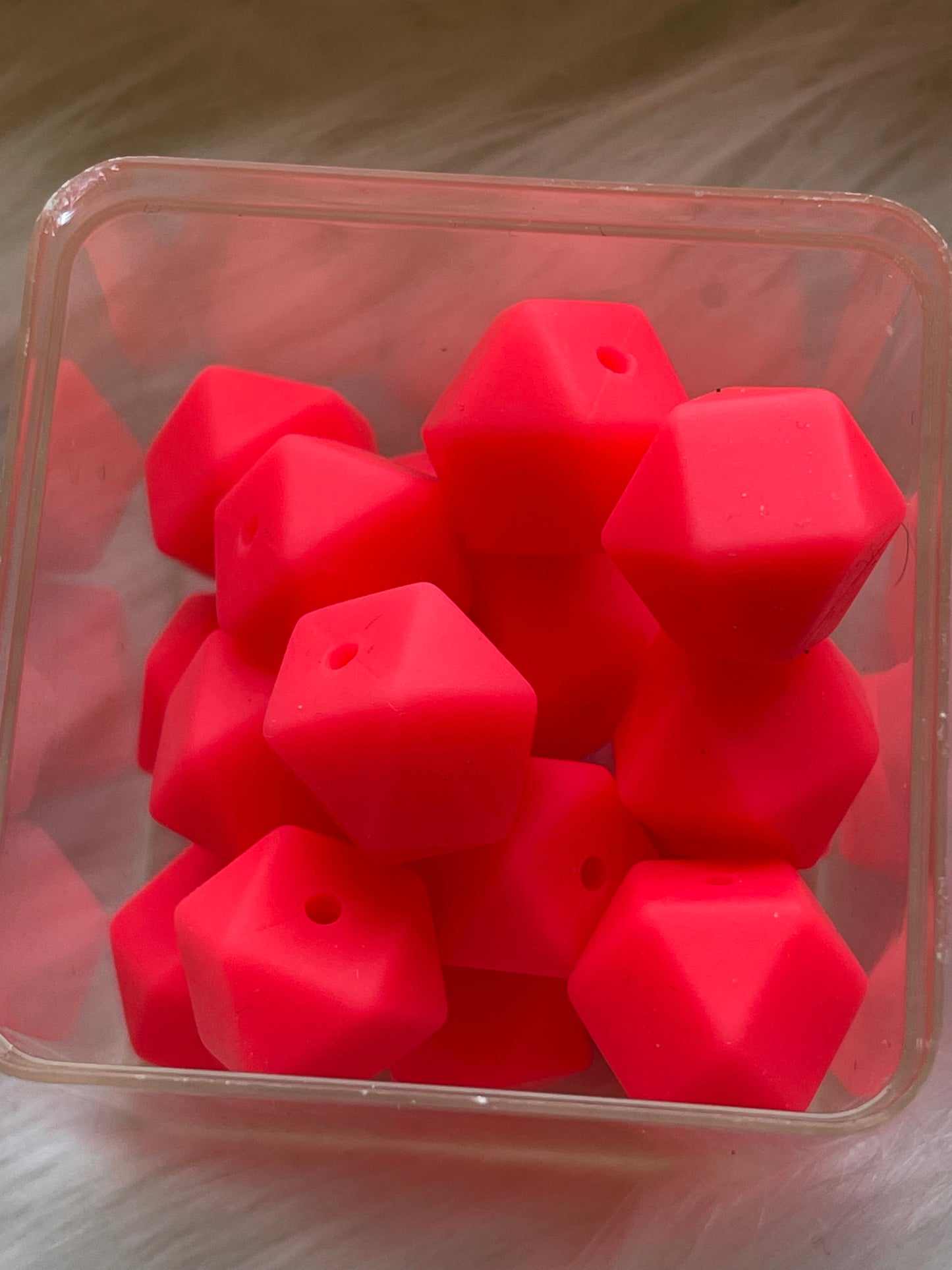 14.3mm SILICONE HEX BEADS (62 Options & Discount Scoop)
