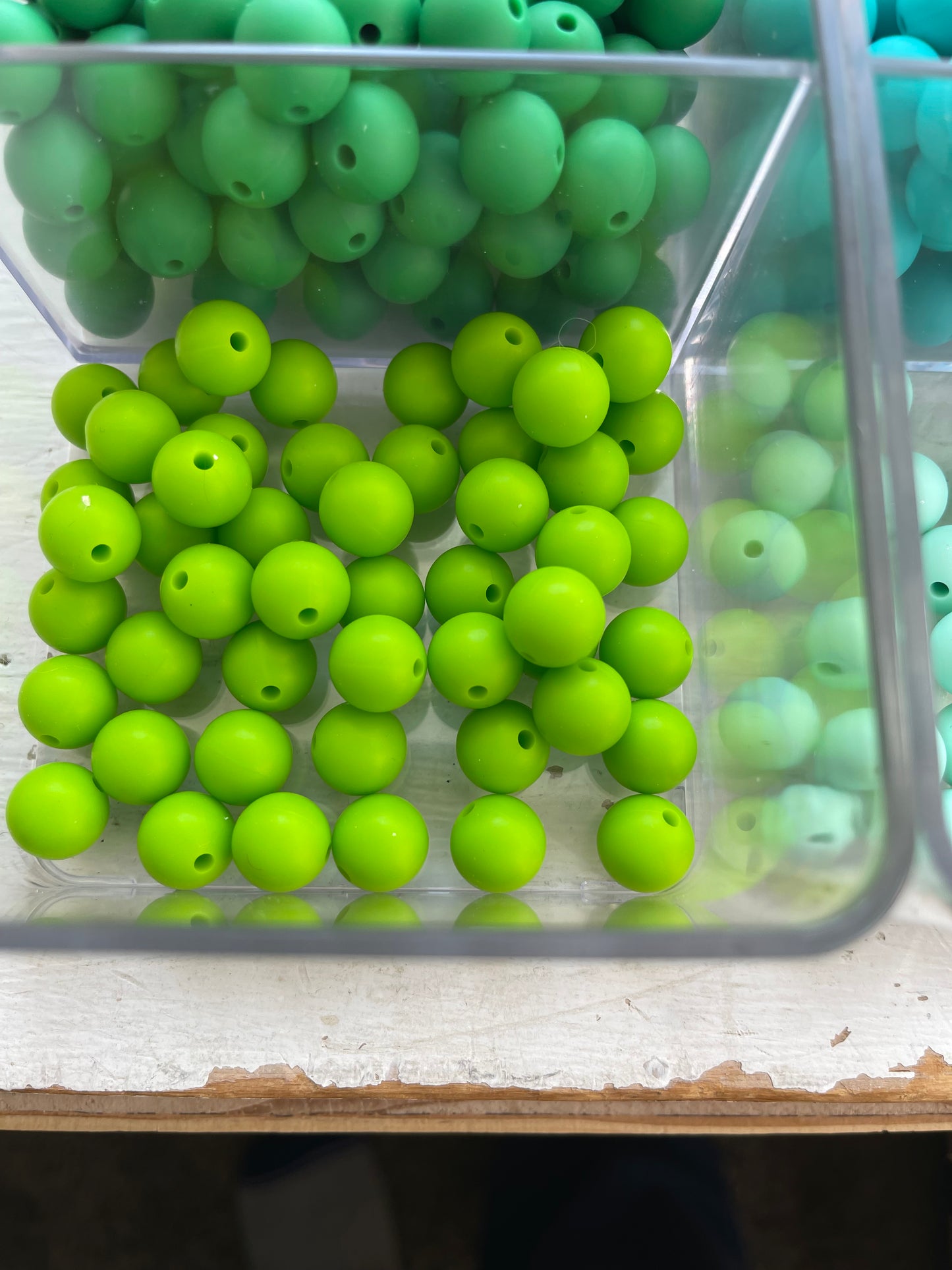 12mm SILICONE BEADS- Blues, Greens, & Purple