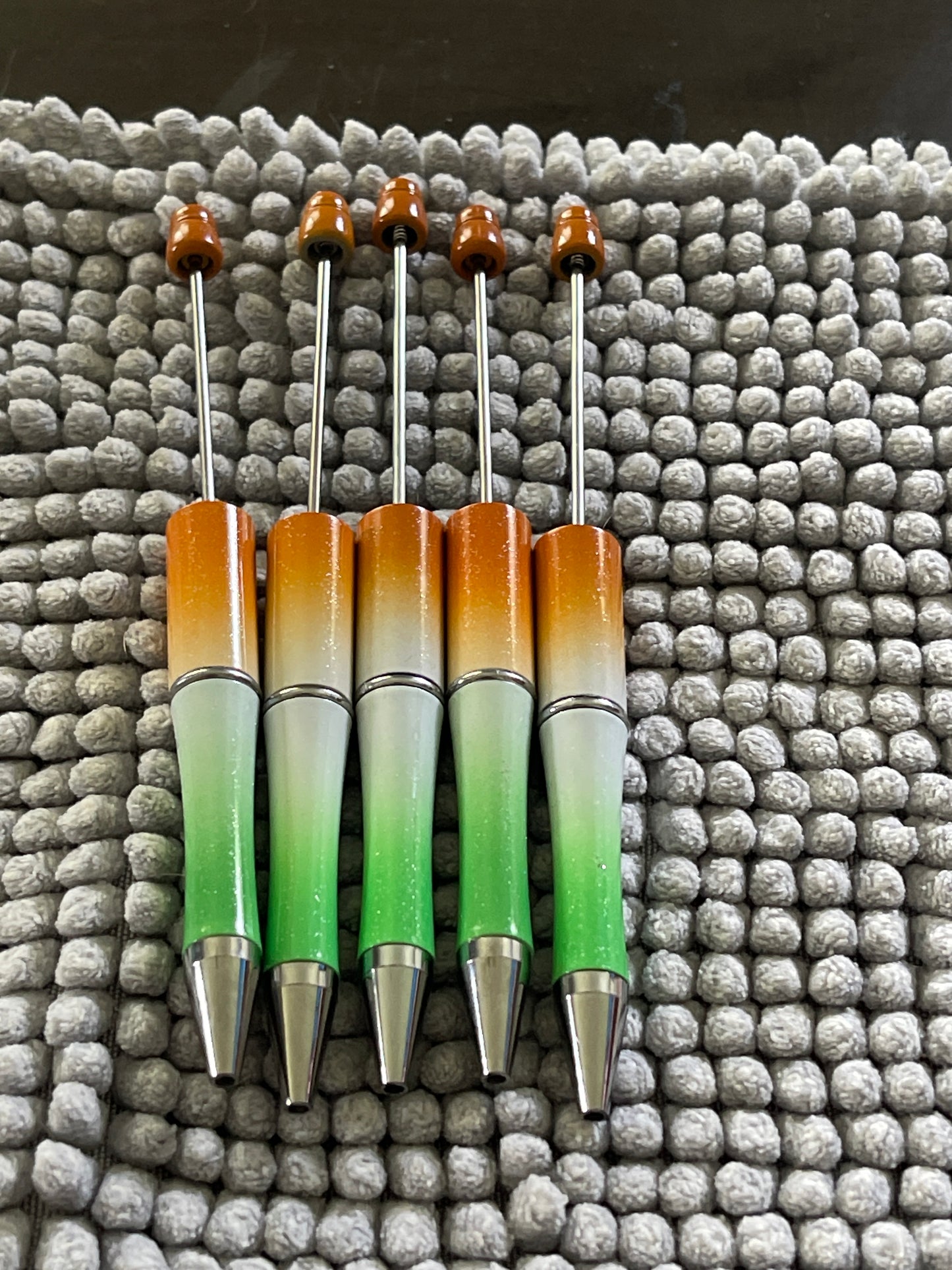 PEN BLANK Burnt Orange/Green cream Glitter Ombre