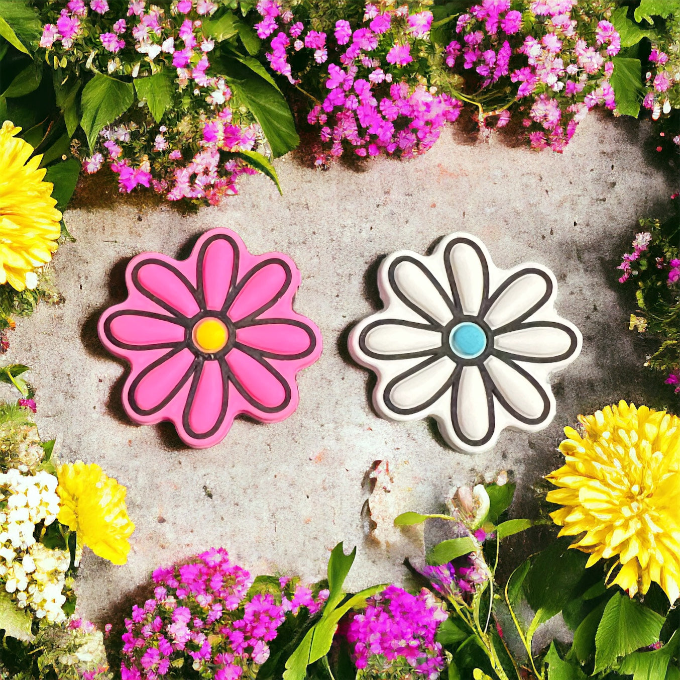 SILICONE FOCAL-Daisy Flowers