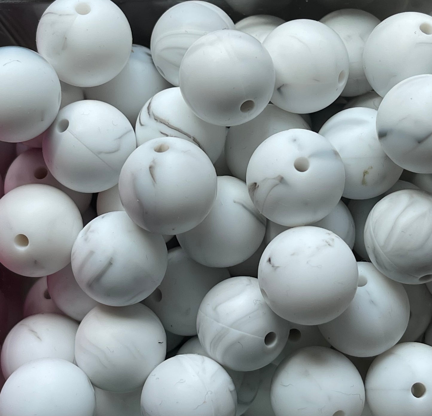 15mm SILICONE BEADS- SWIRLy Marble (10 Options)