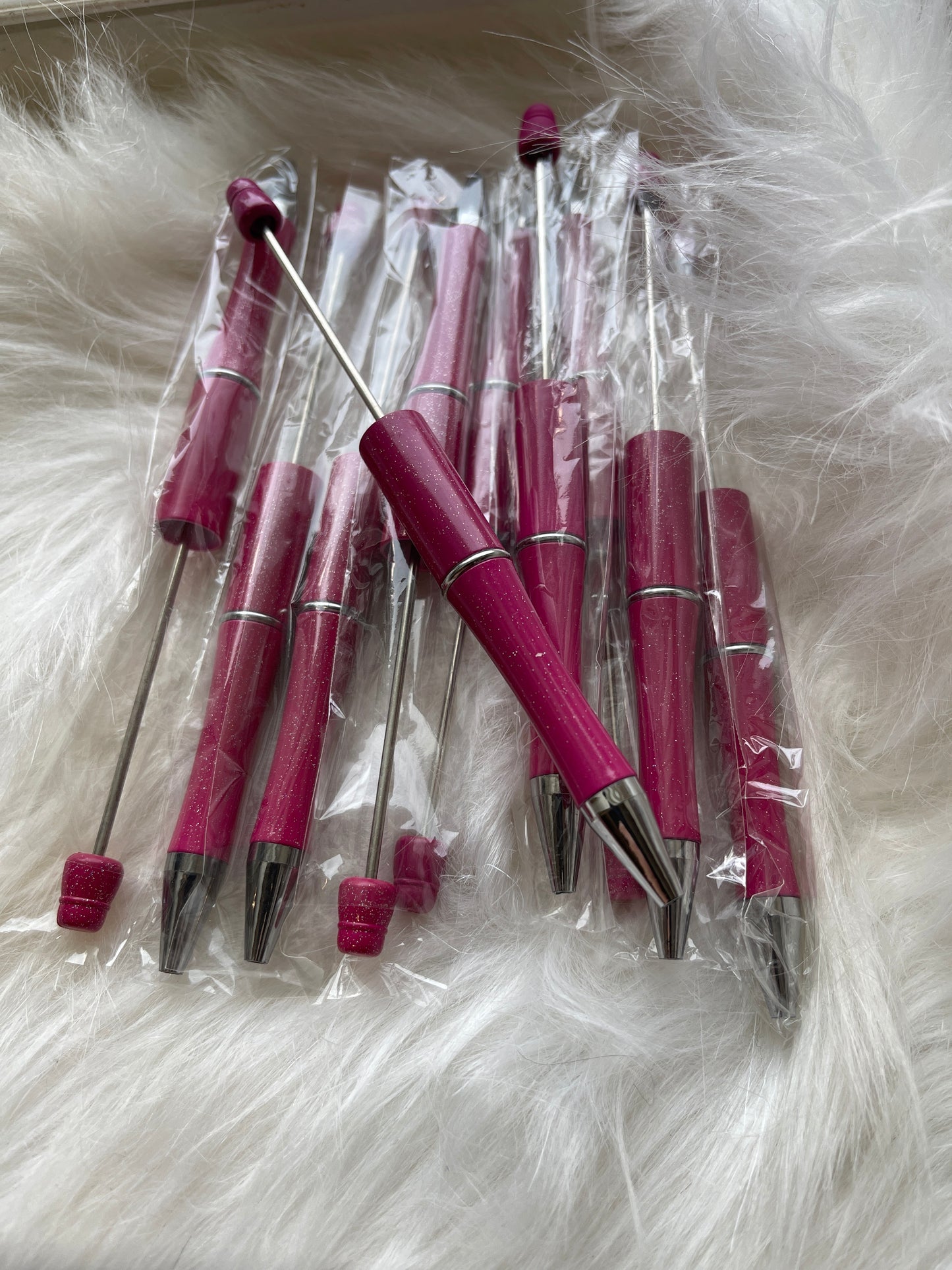 PEN BLANK Dark Pink Glitter (quantity discount available)