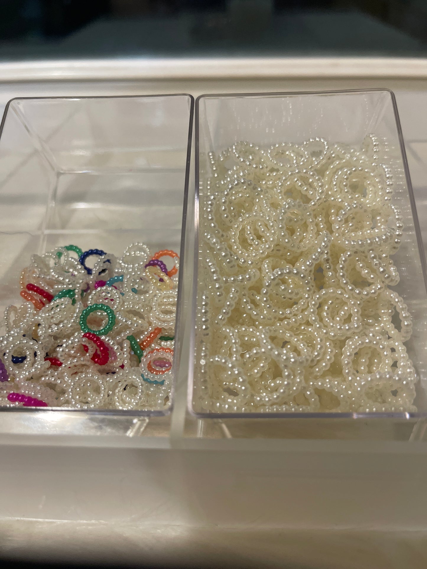Spacers- Acrylic Baby Pearls (2 size Options)