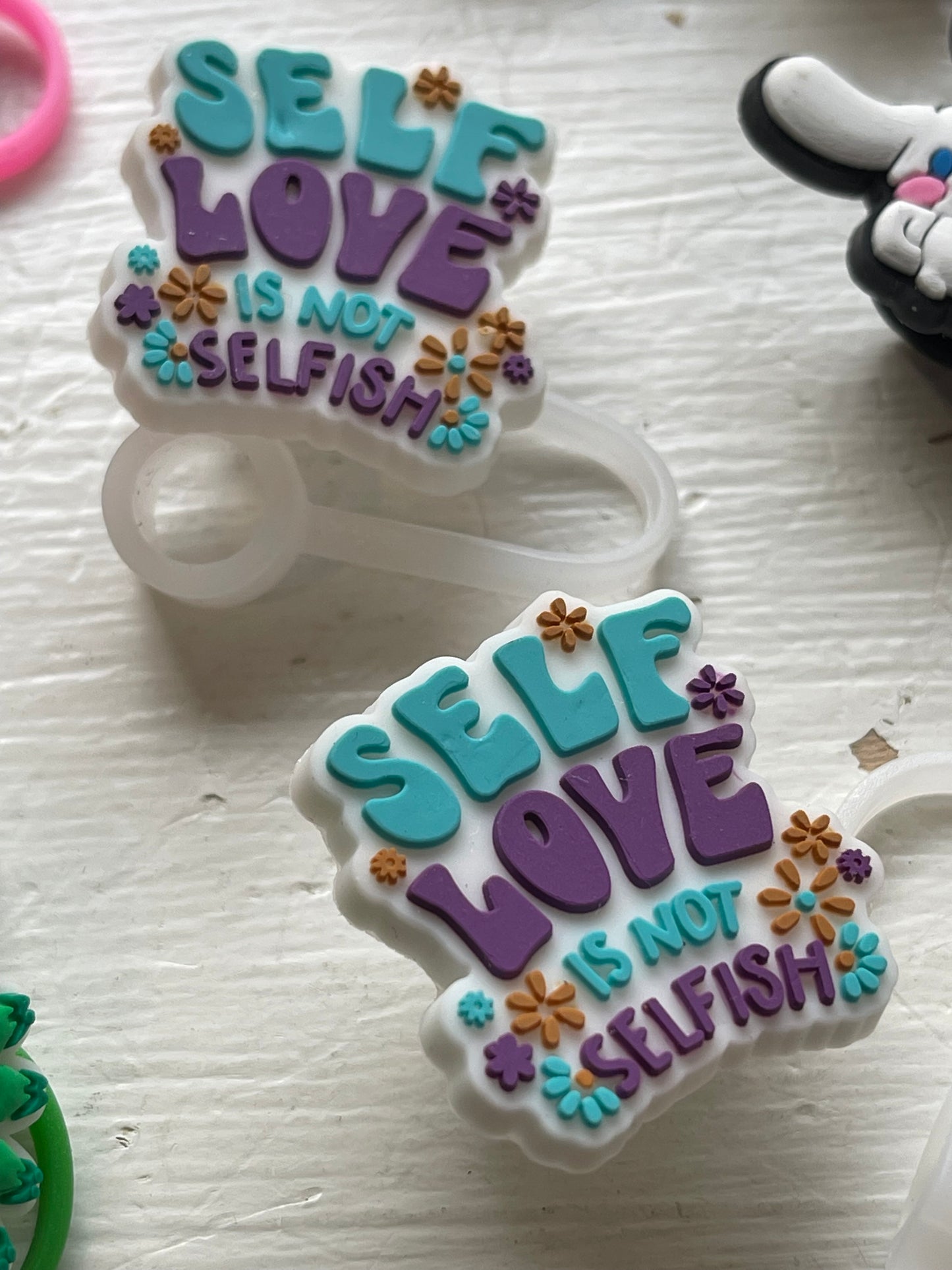 SILICONE STRAW or PEN Topper Cap (18 Options)