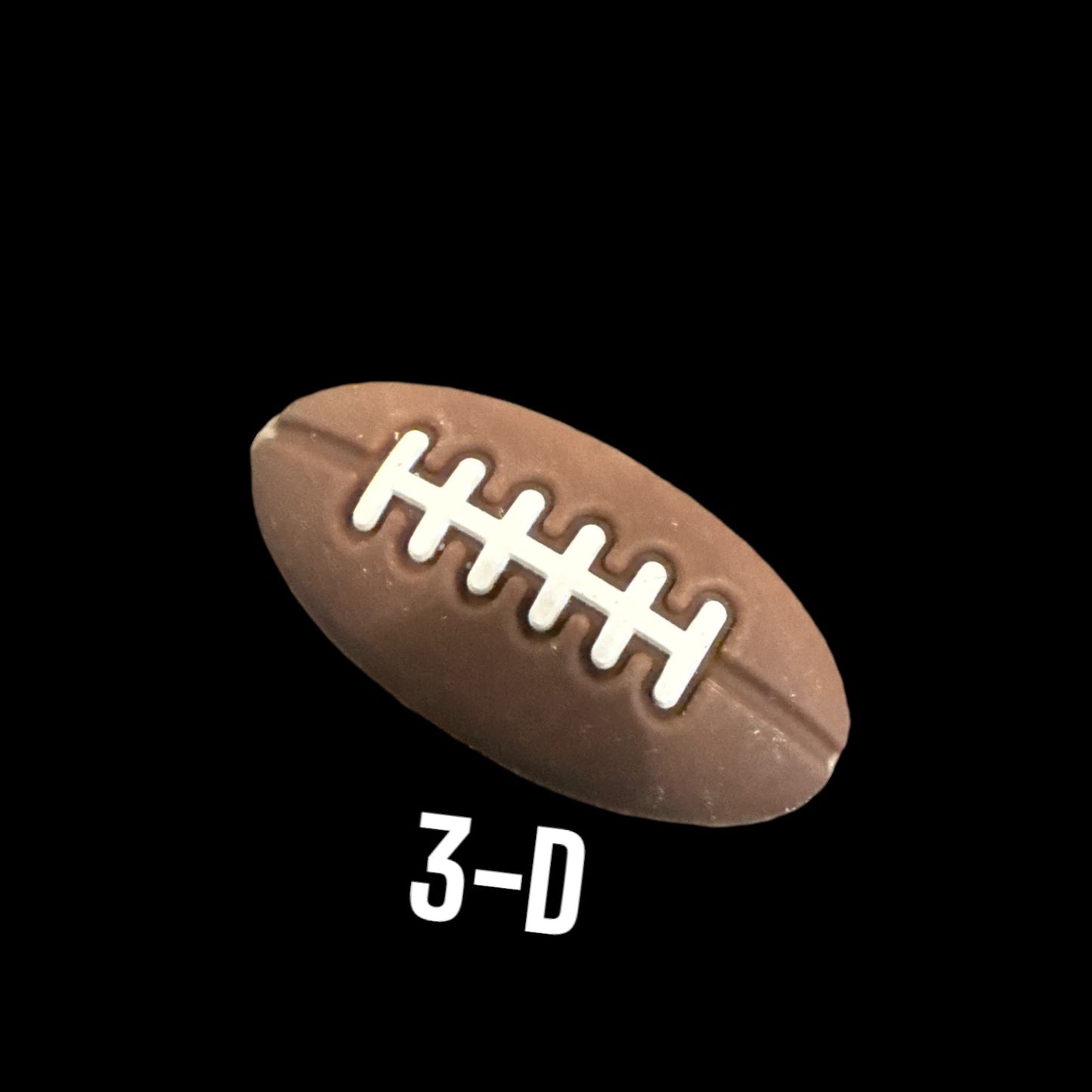 3D SILICONE FOCAL- Football (2 Options) (Focal only-Pen sold separately)