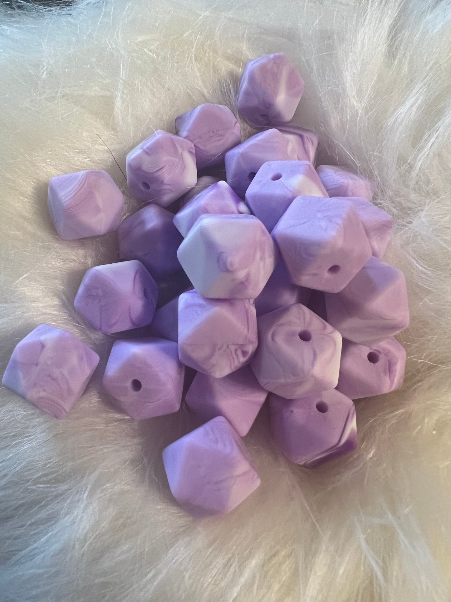 14.3mm SILICONE HEX BEADS (62 Options & Discount Scoop)