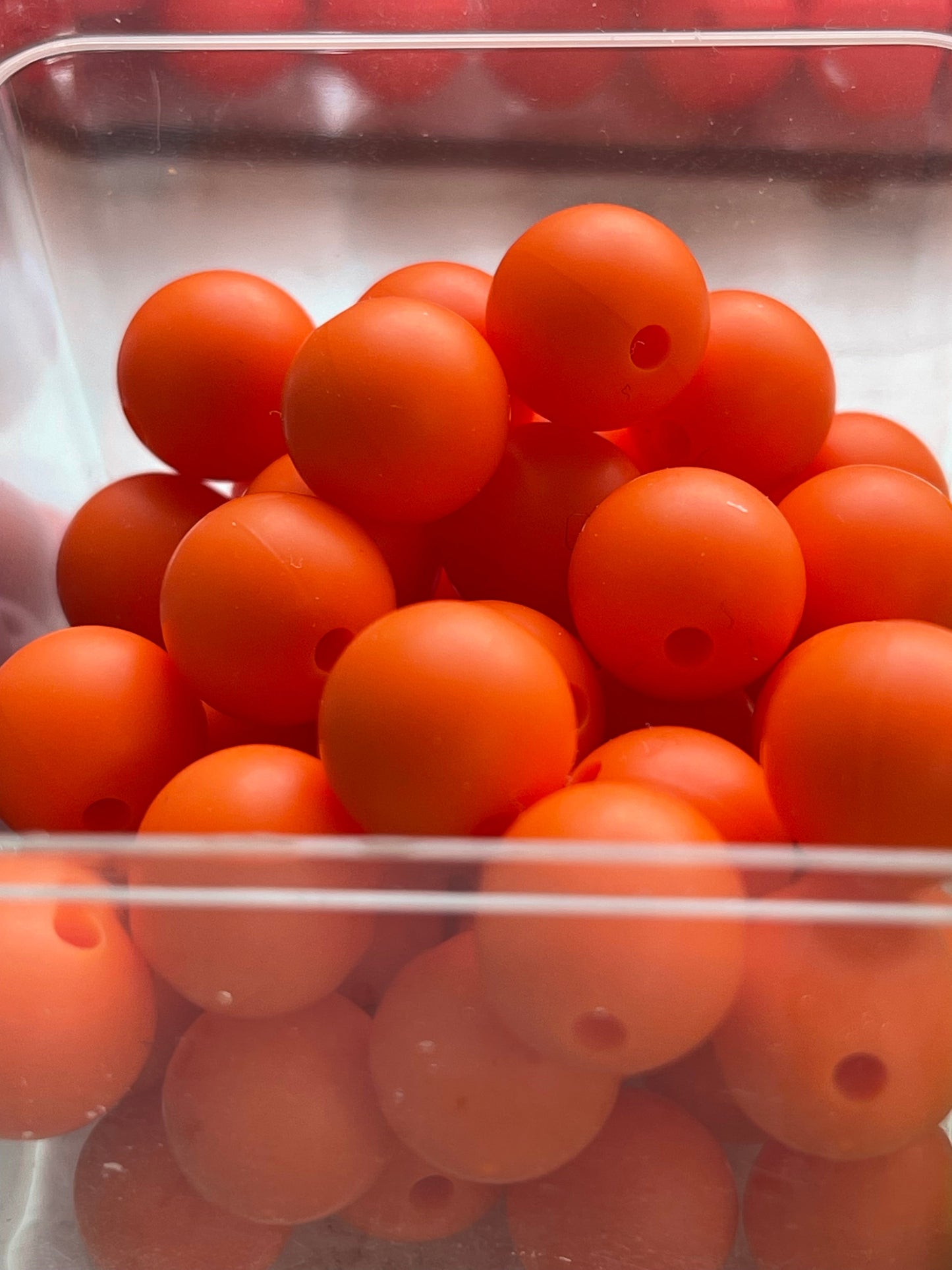 12mm SILICONE BEADS- Pinks, Red, & Orange