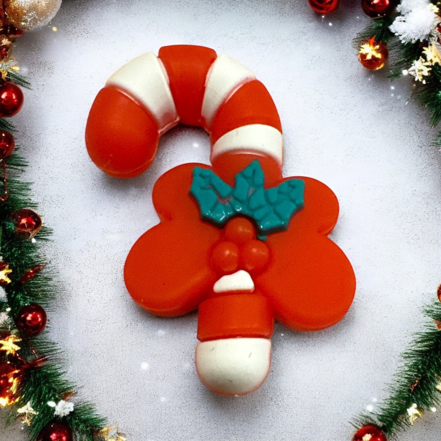 3D SILICONE FOCAL- Candy Cane
