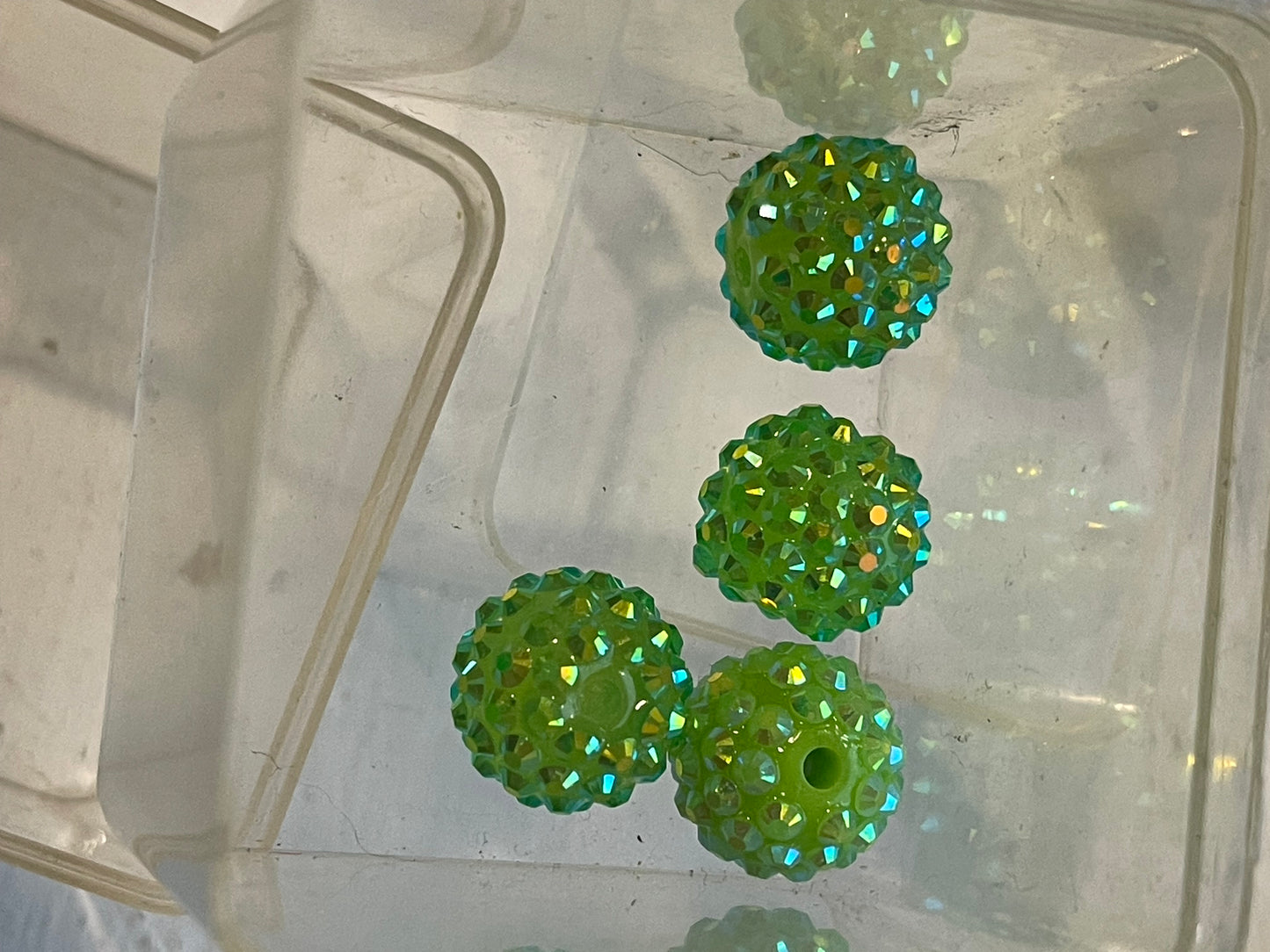 16mm CHUNKY ABS RHINESTONE Bead (15 Color Options)