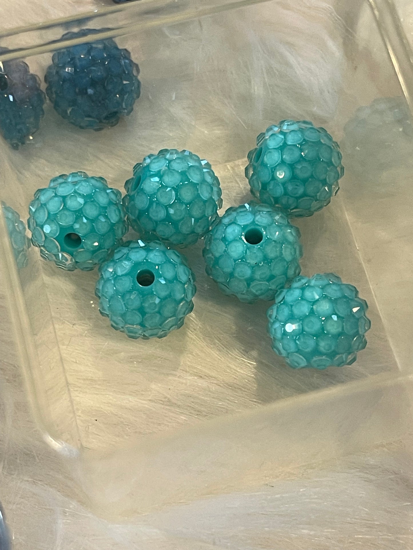 16mm CHUNKY RHINESTONE Bead (25 Color Options)