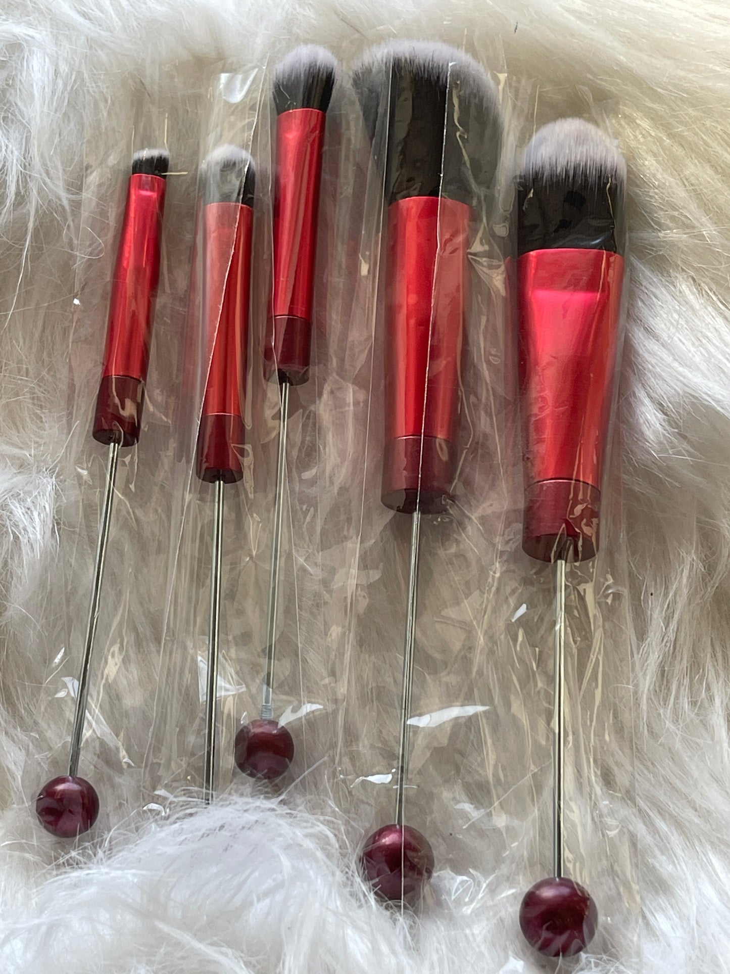 BEADABLE BLANK SET OF 5 MAKE UP BRUSHES (9 Options)