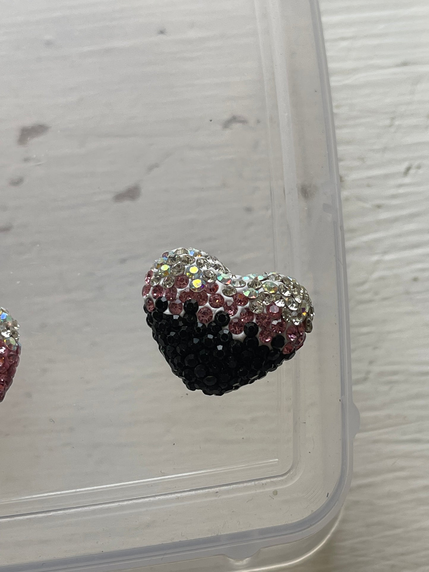 23mm Rhinestone Hearts (18 Options) (Rhinestone Heart only-Focal sold separately)