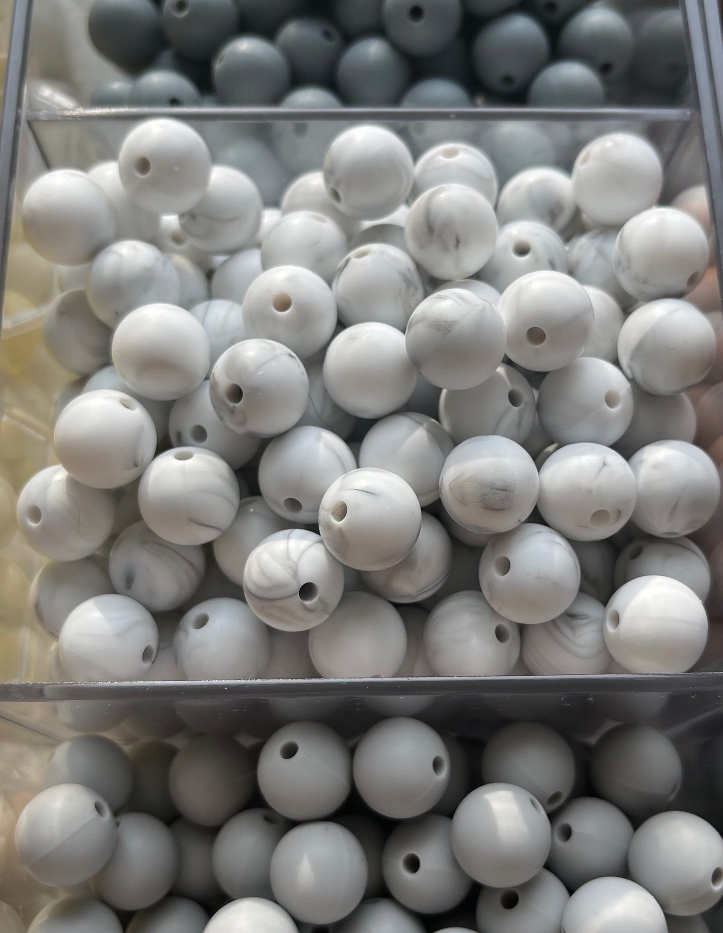 12mm SILICONE BEADS (Multiple Color Variations)