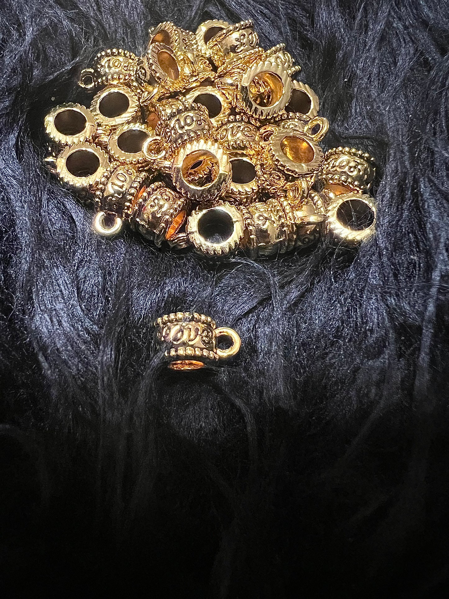 8mm SPACERS- Bail Beads CHARM spacers (4 STYLES TO CHOOSE FROM)