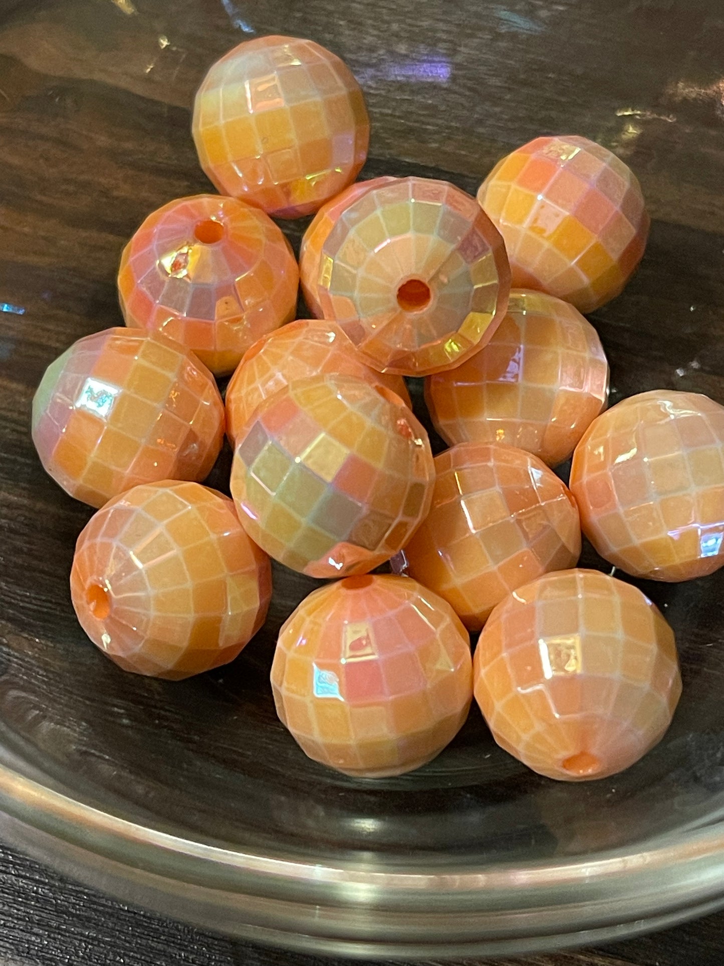 16mm ACRYLIC BEAD Disco Ball w/ ABS Shine (12 Options)