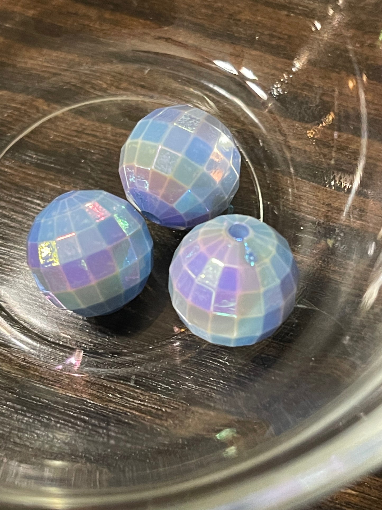 16mm ACRYLIC BEAD Disco Ball w/ ABS Shine (12 Options)