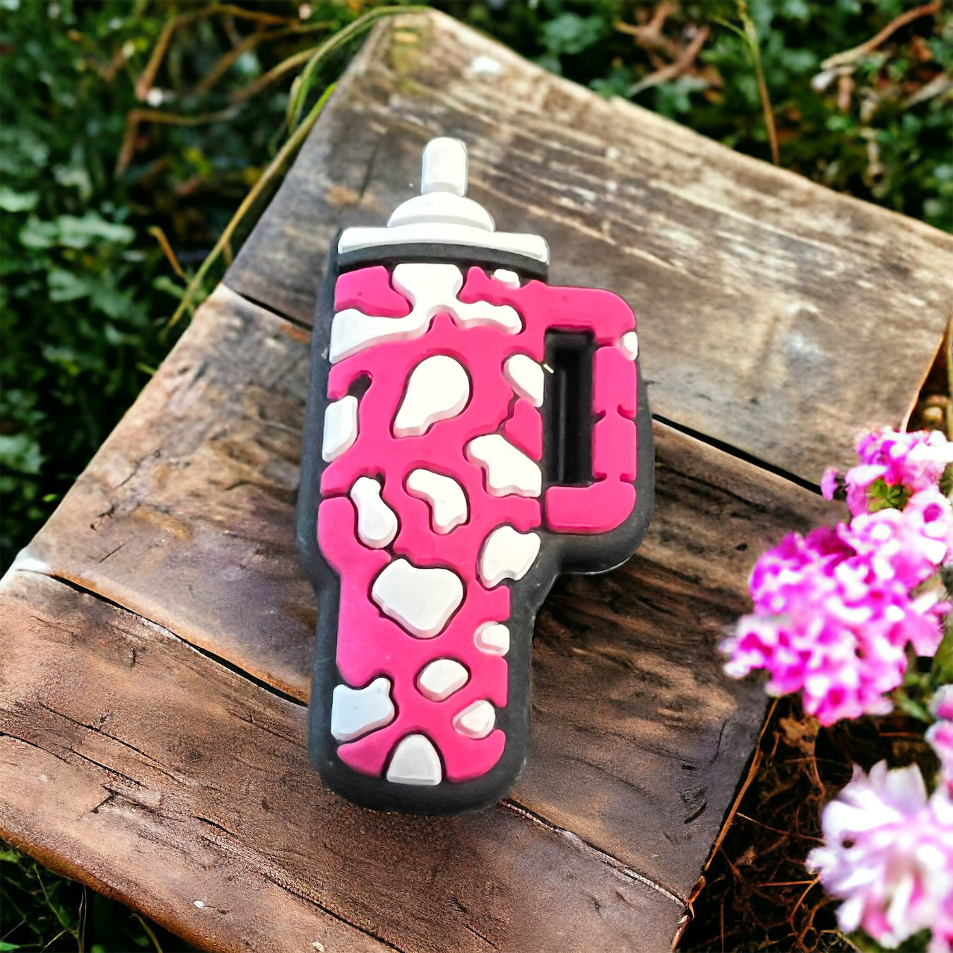 SILICONE FOCAL-cow PATTERN tumbler (2 styles to choose from)