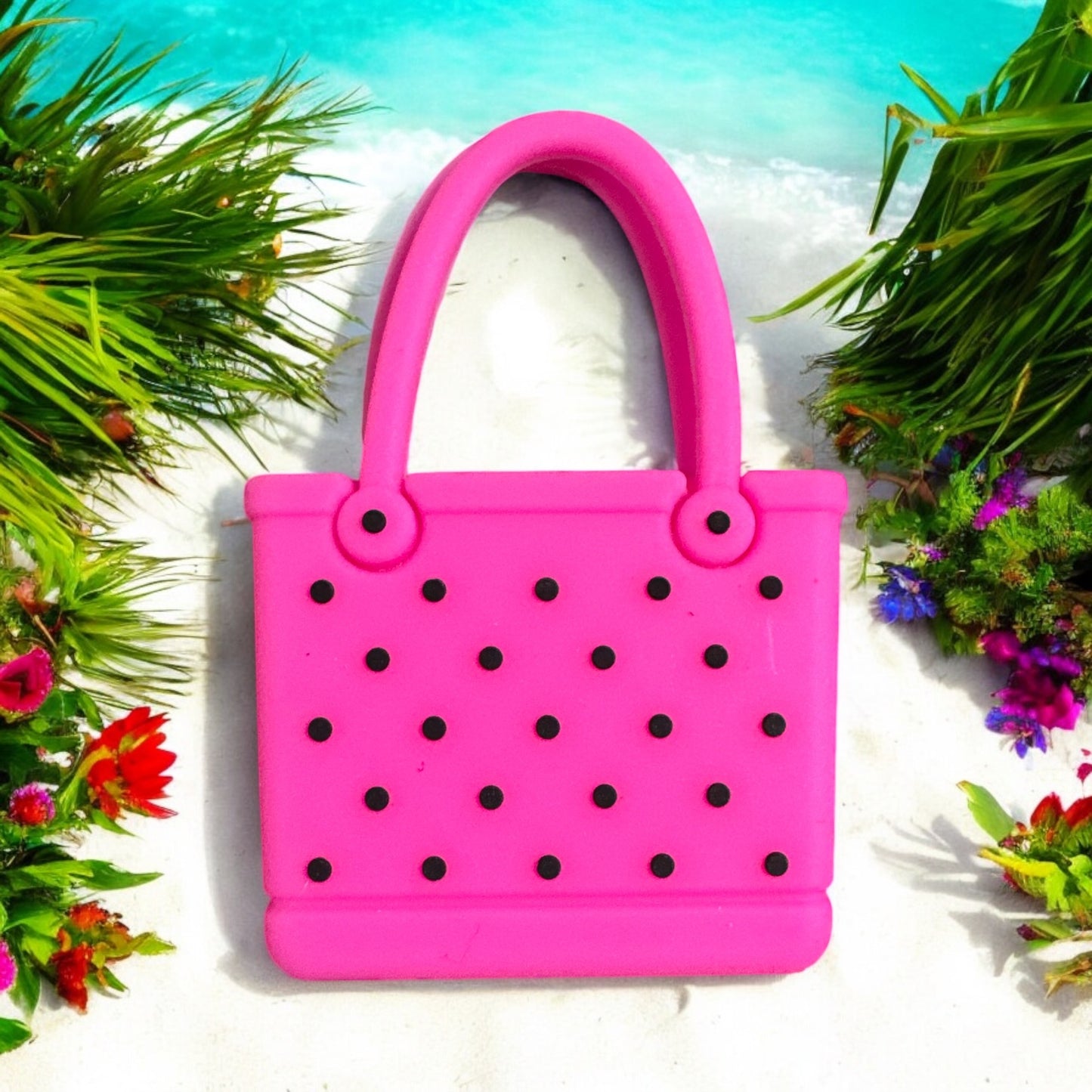 SILICONE FOCAL- Bogg Inspired Purse (single handle & double Handle styles)