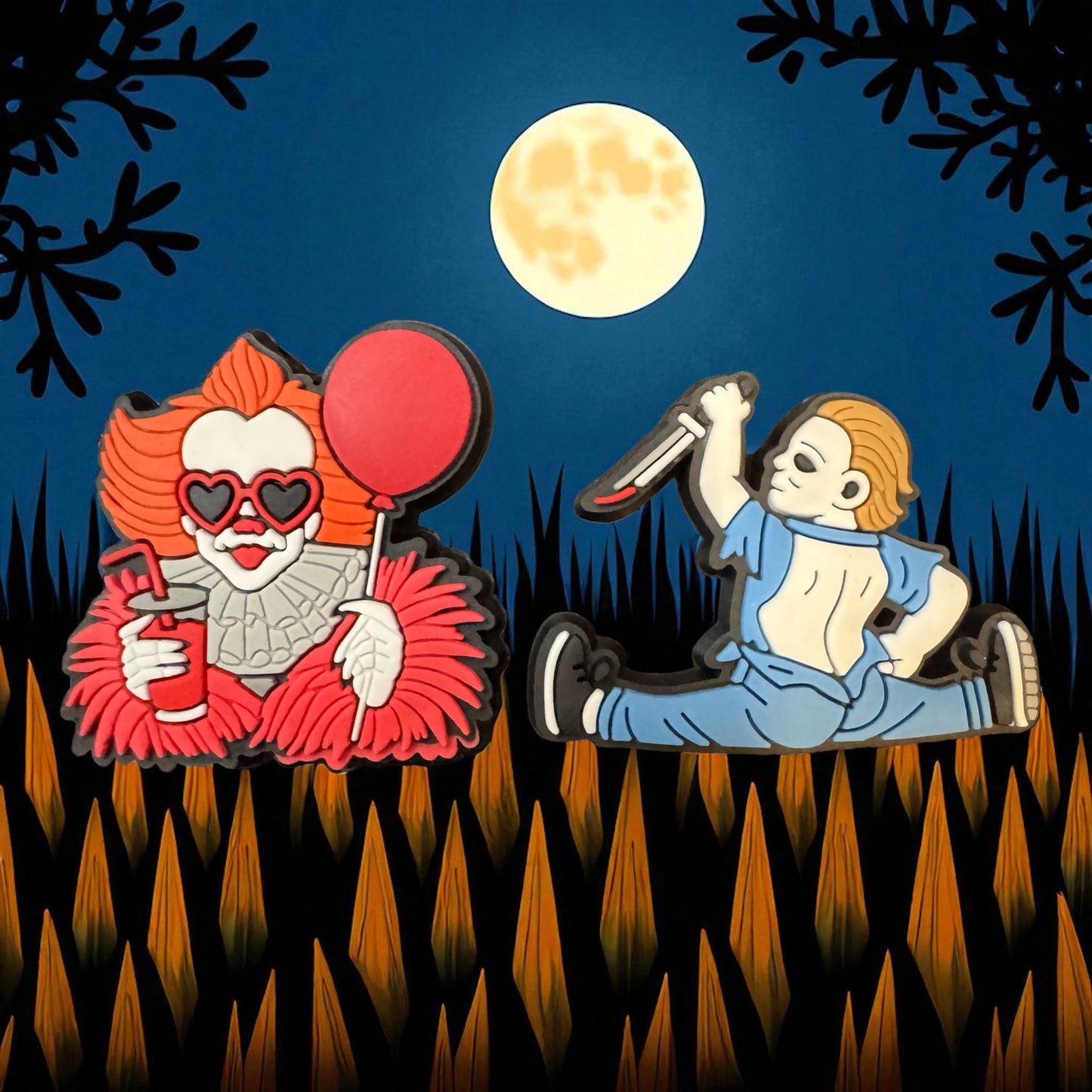 SILICONE FOCALS- Characters Scary Horror Movie