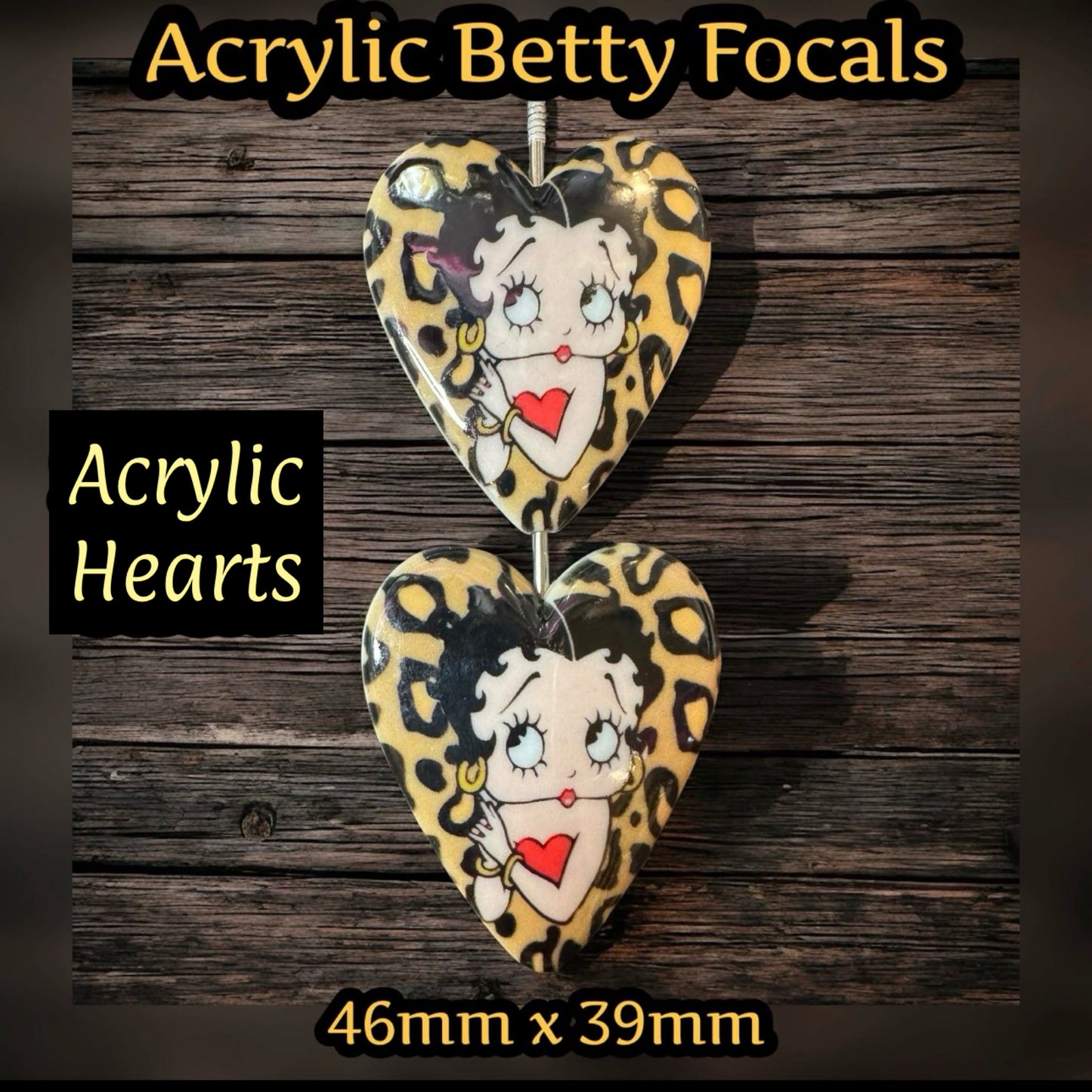 ACRYLIC FOCAL-46X39mm Betty