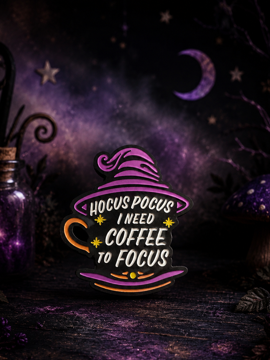 SILICONE FOCAL- hocus Pocus sarcasm coffee