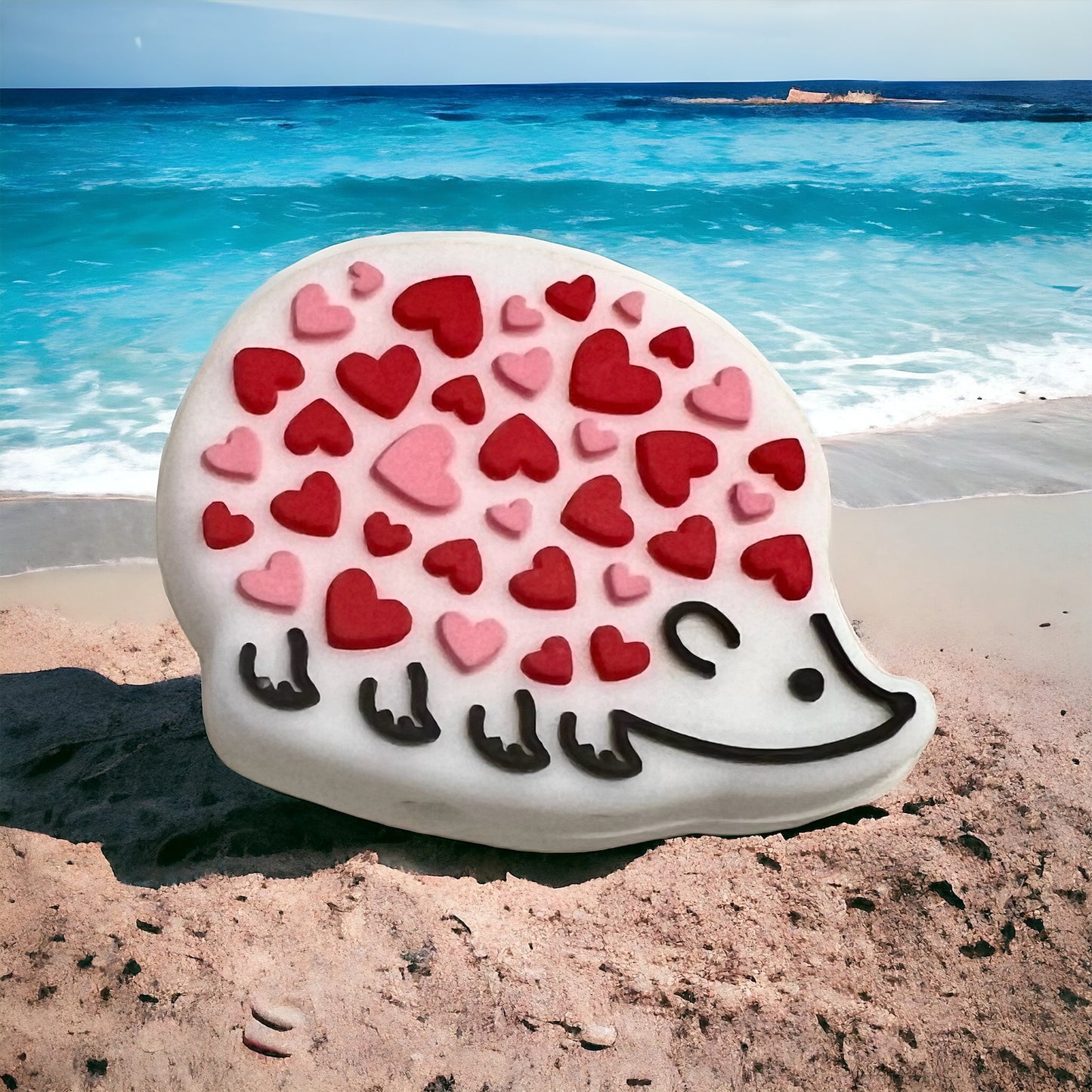 SILICONE FOCAL- Valentine Hedgehog