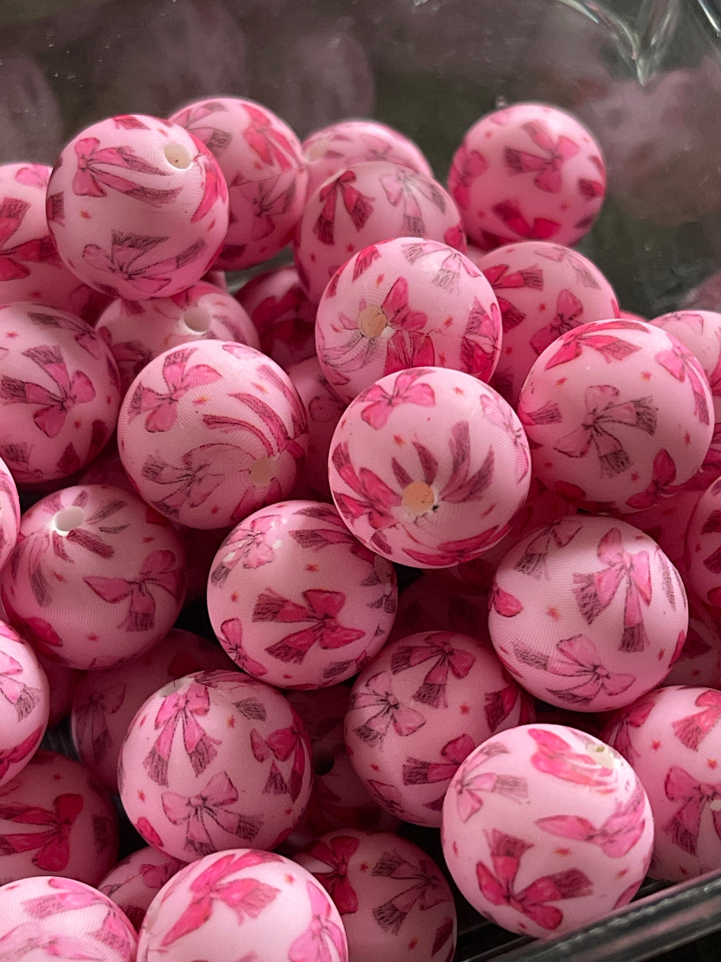 15mm SILICONE BEAD - PRINTED (25 Options)