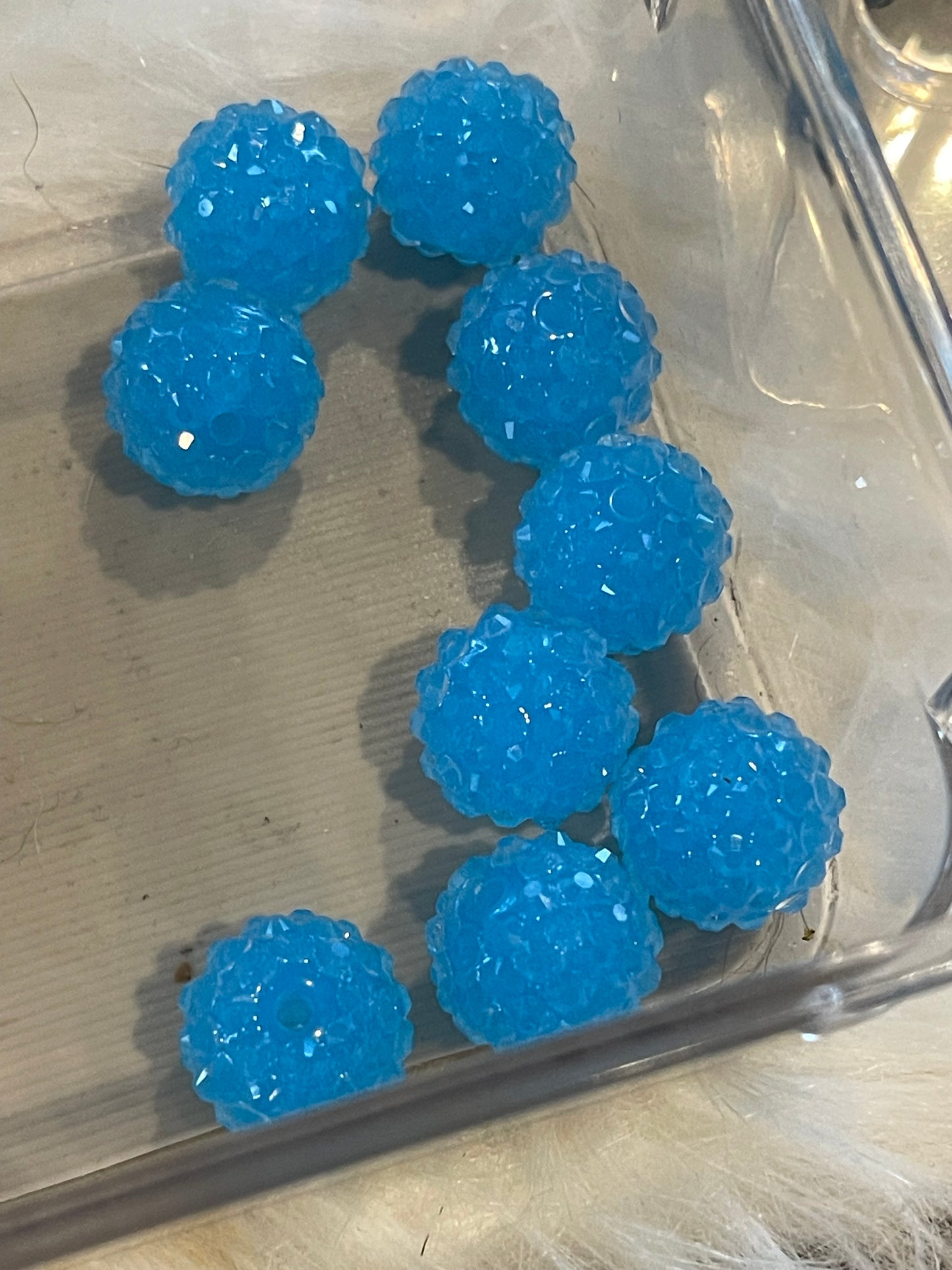 16mm CHUNKY RHINESTONE Bead (25 Color Options)