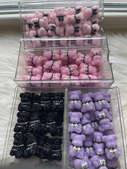 RHINESTONE ACRYLIC FOCAL- Sugar Bear (4 Channel OPTIONS)