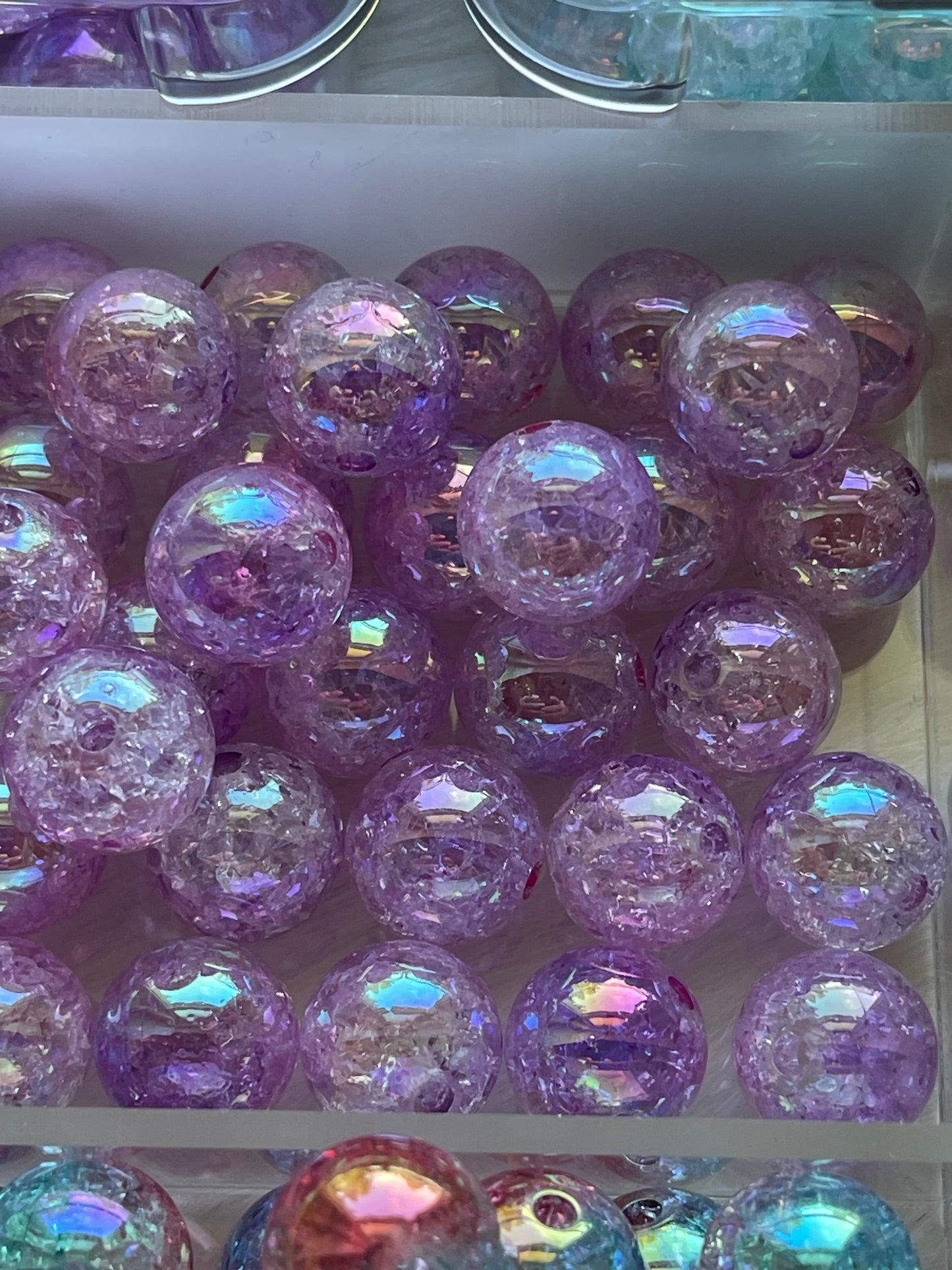 16mm ACRYLIC BEAD-CRACKLE (23 Options)