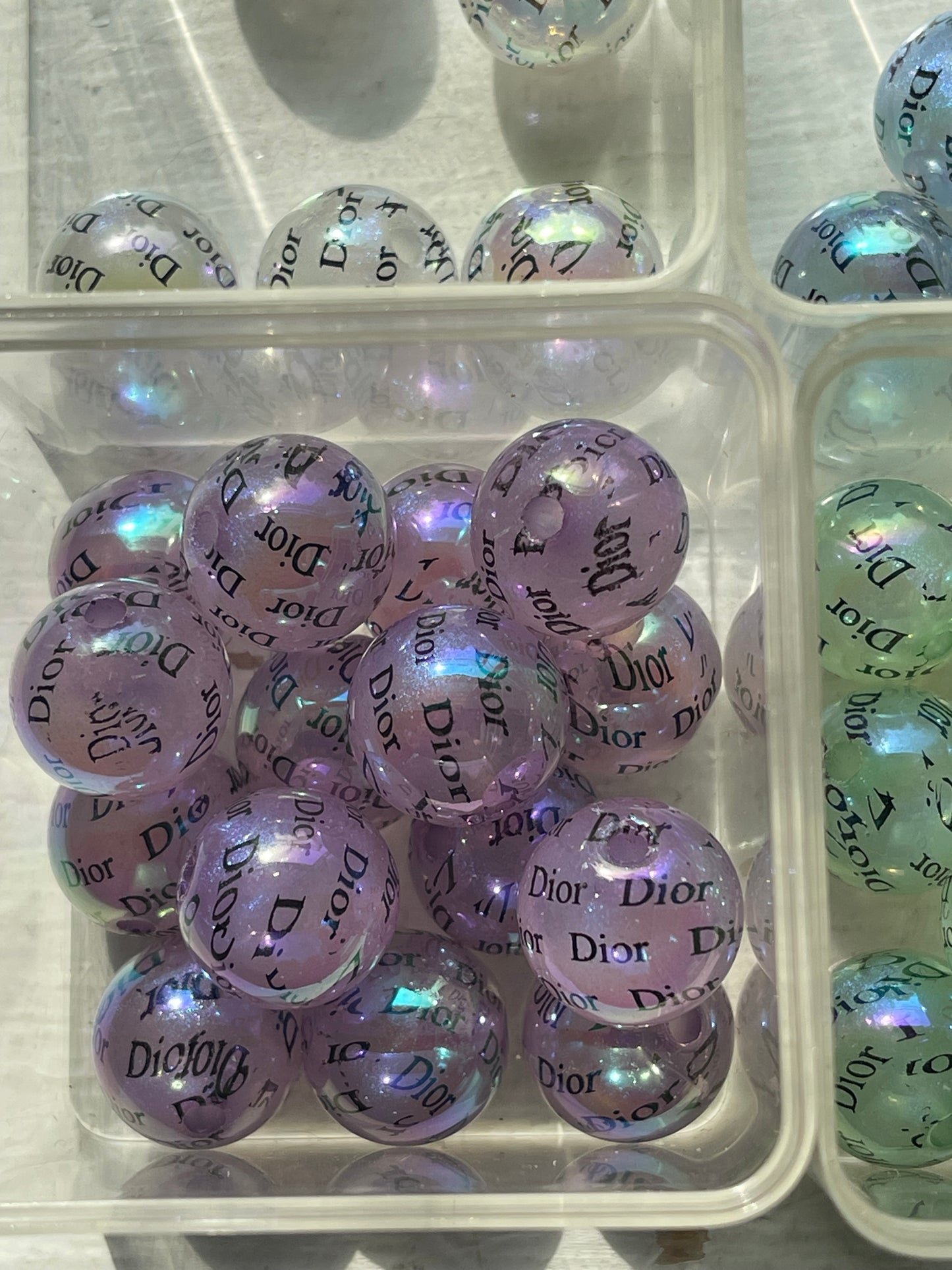 15mm ACRYLIC BEAD- D’s ABS Shine (6 COLOR OPTIONS)