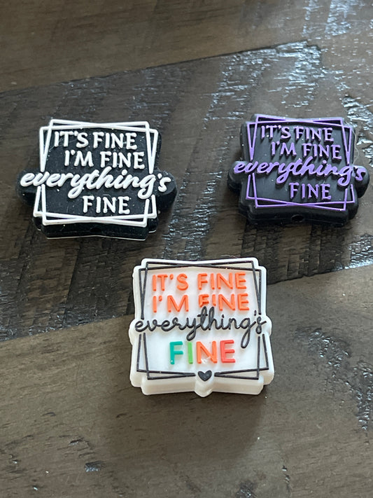 SILICONE FOCALS- ITS FINE IM FINE EVERYTHINGS FINE (3 OPTIONS)